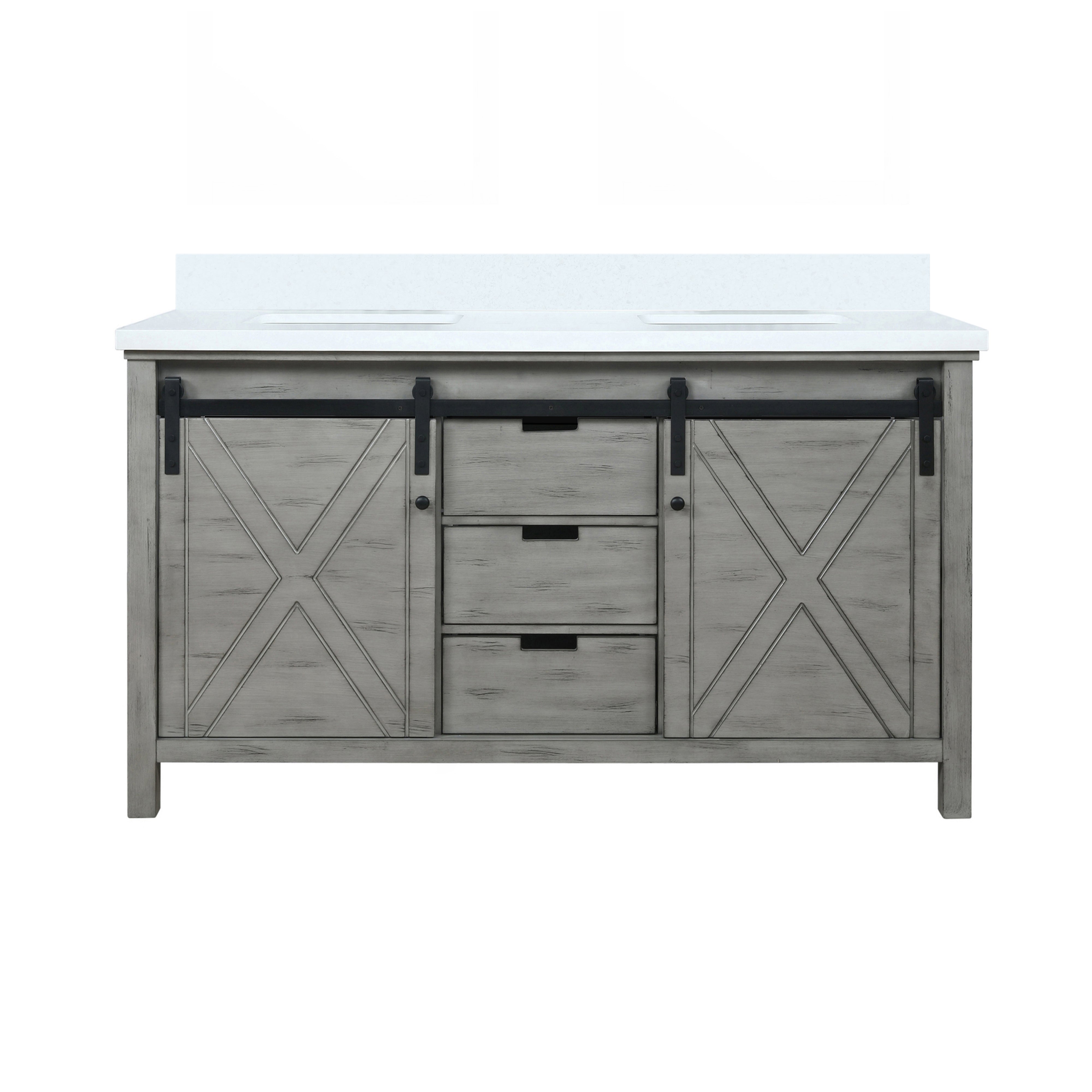 Lexora Marsyas 60 in W x 22 in D Double Bath Vanity