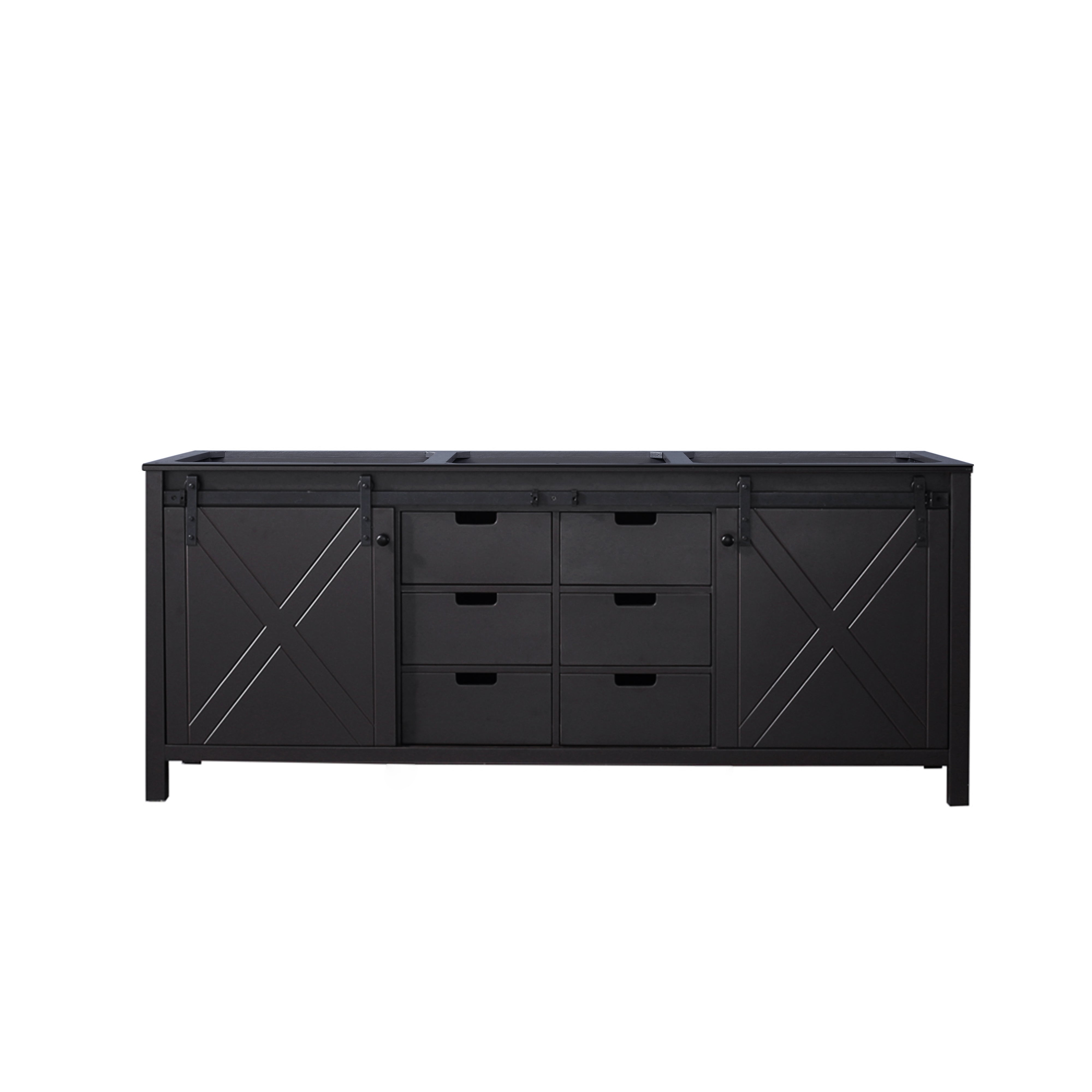 Lexora Marsyas 80 in W x 22 in D Double Bath Vanity