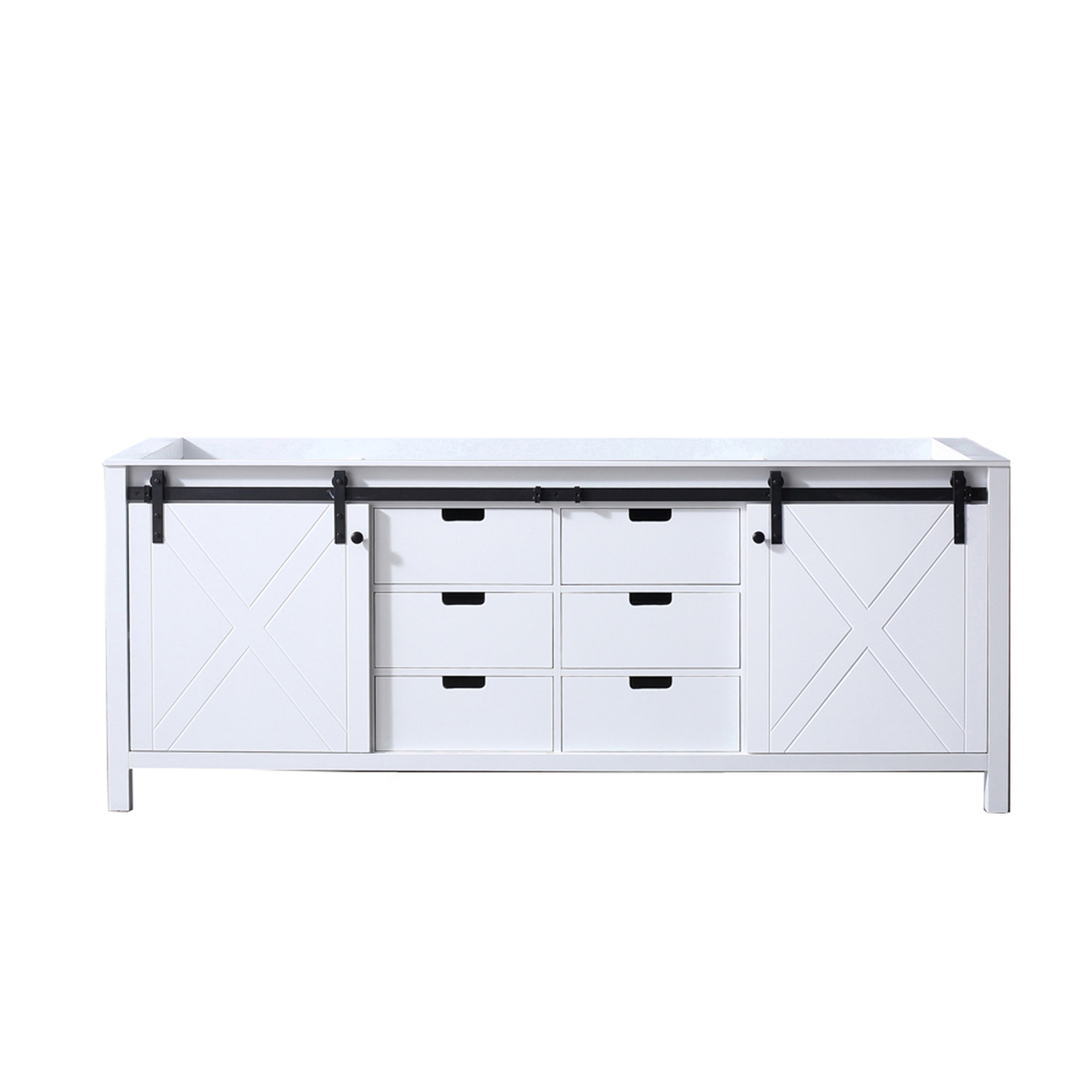 Lexora Marsyas 84 in W x 22 in D Double Bath Vanity