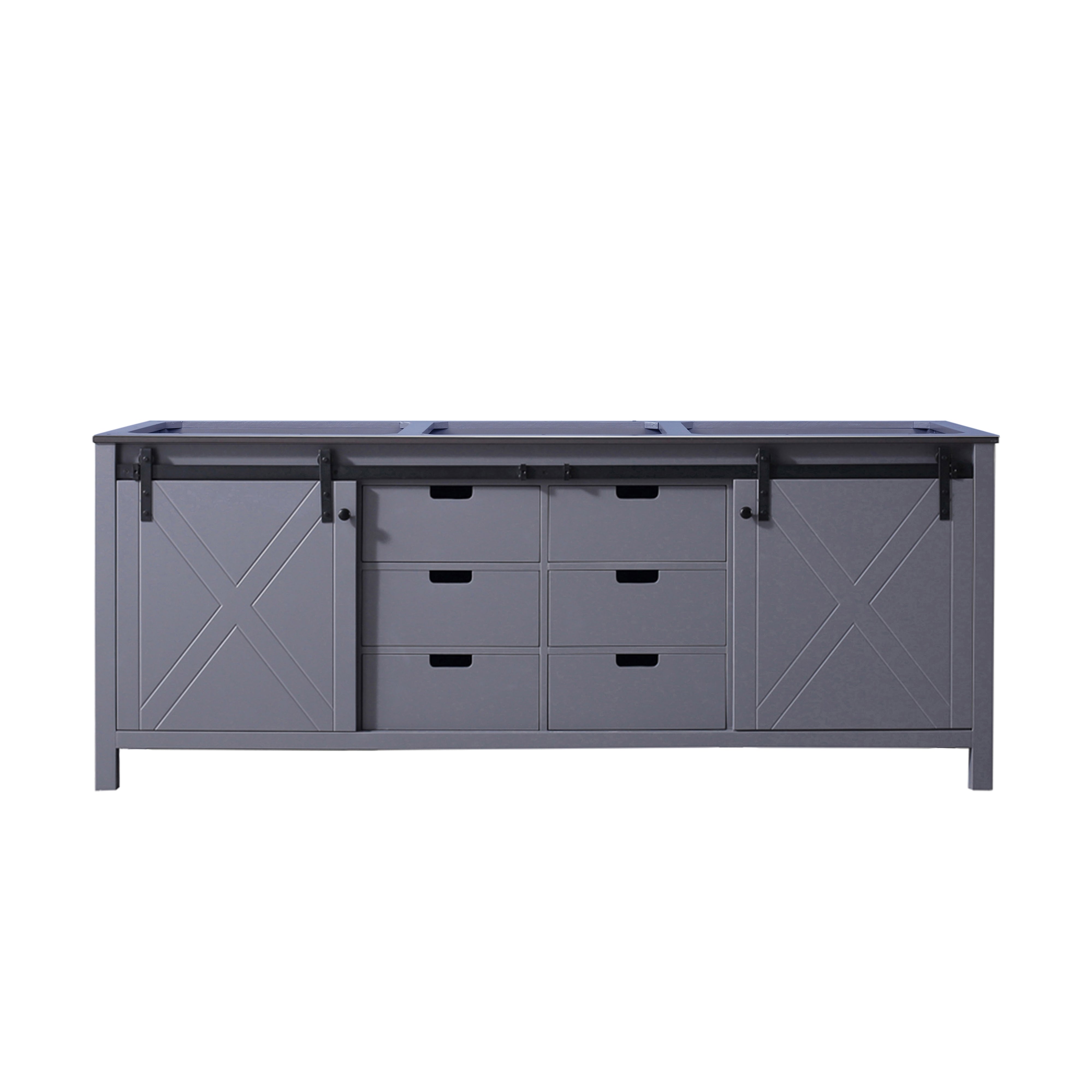 Lexora Marsyas 84 in W x 22 in D Double Bath Vanity