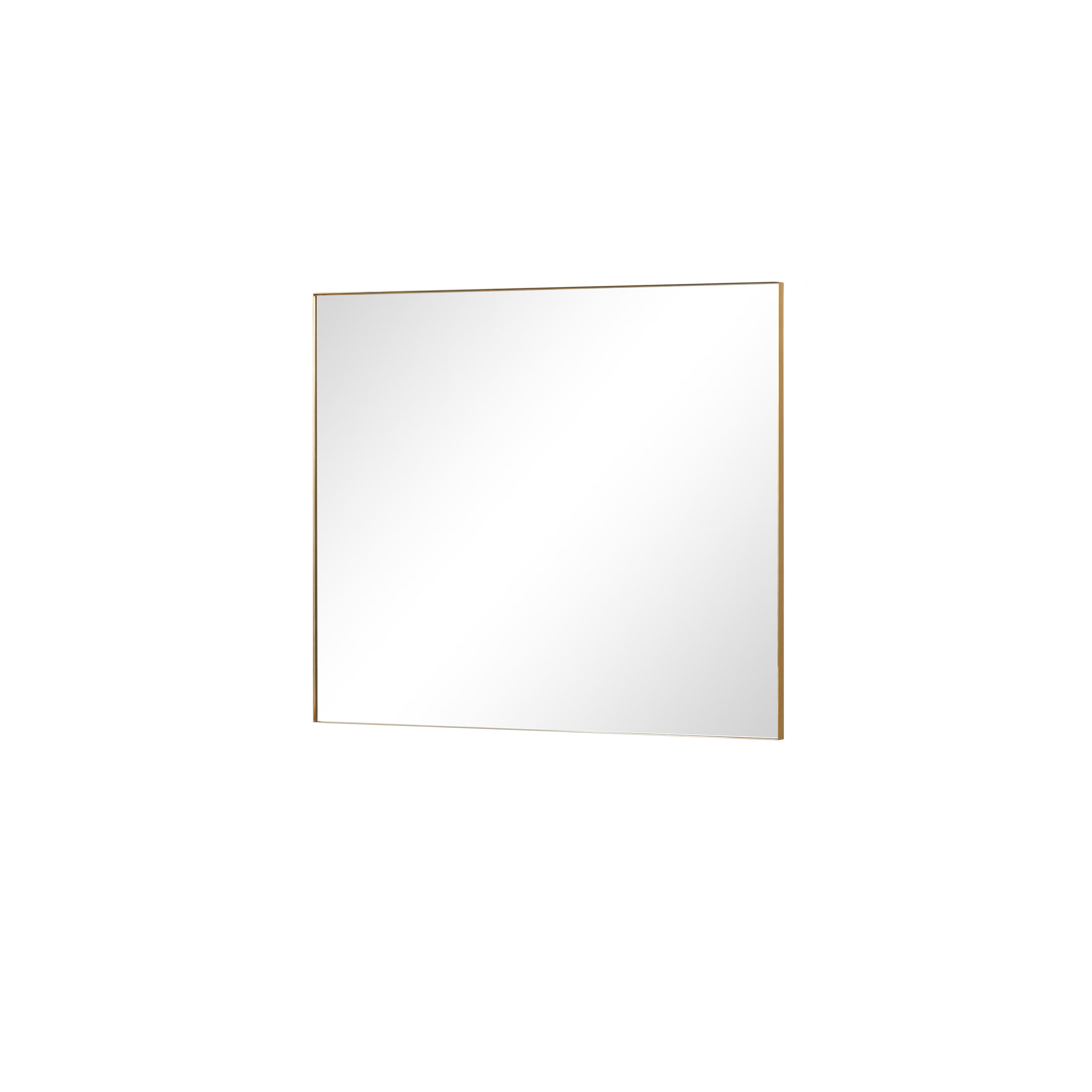 brushed gold mirror