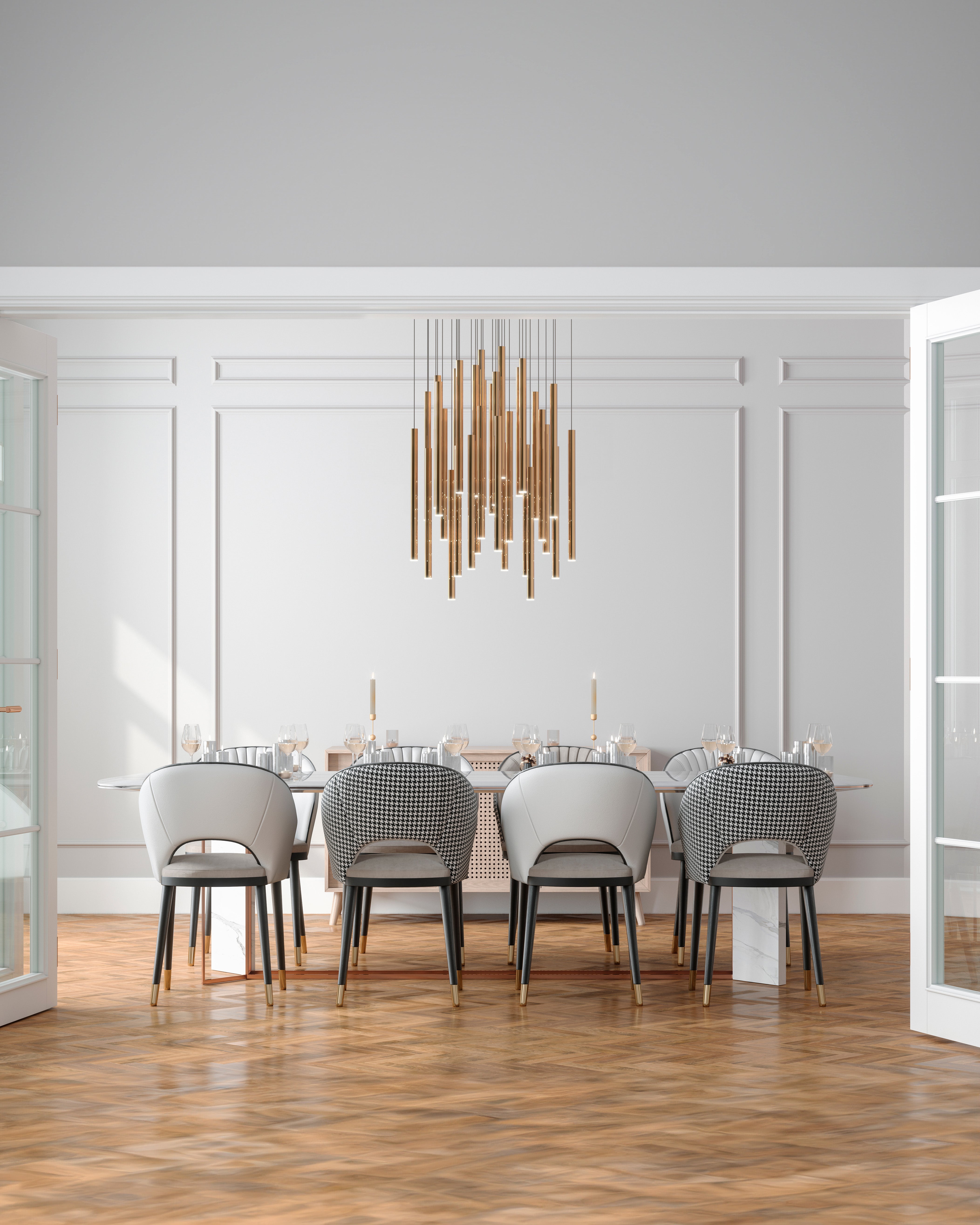 rose cooper chandelier