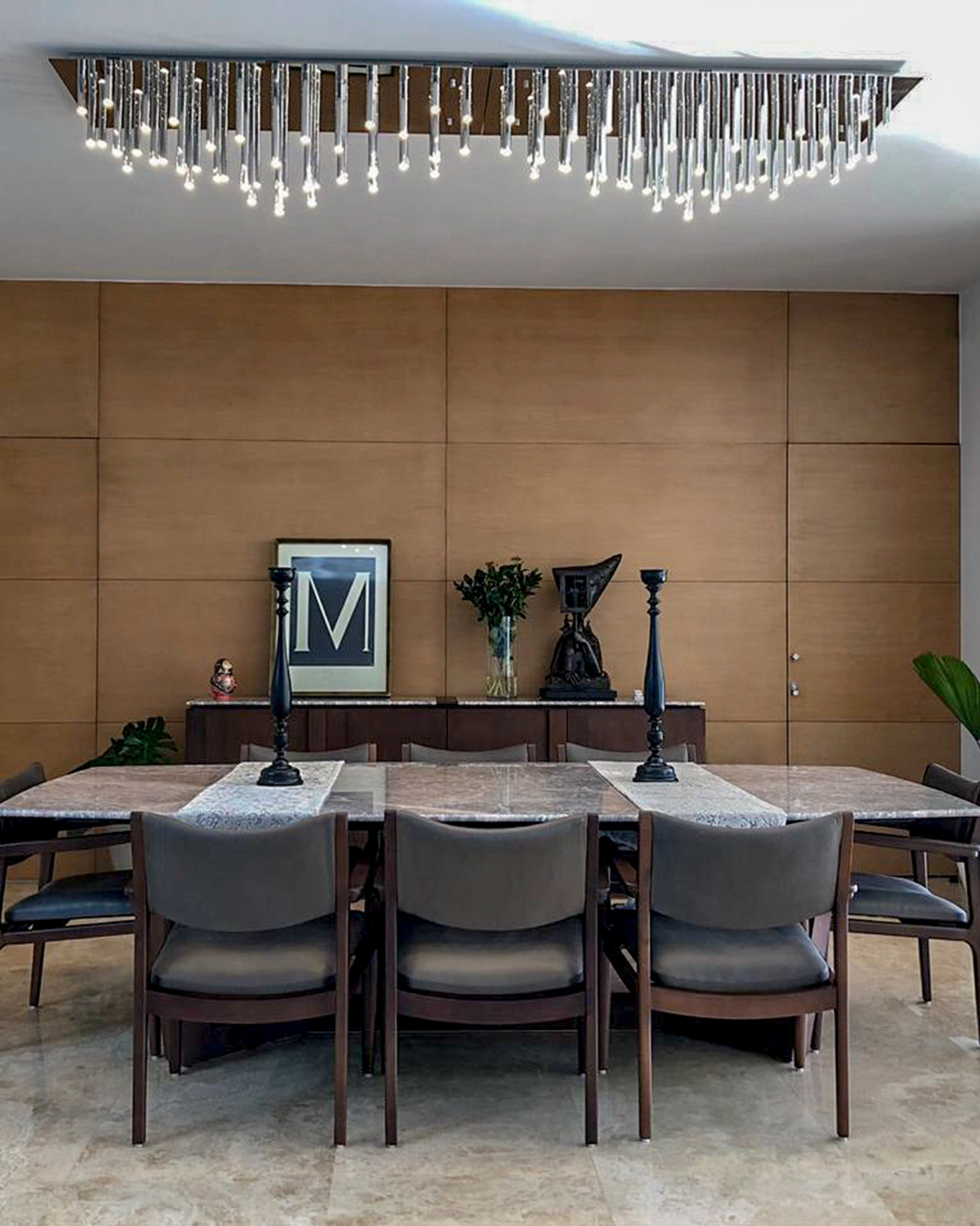 chrome chandelier