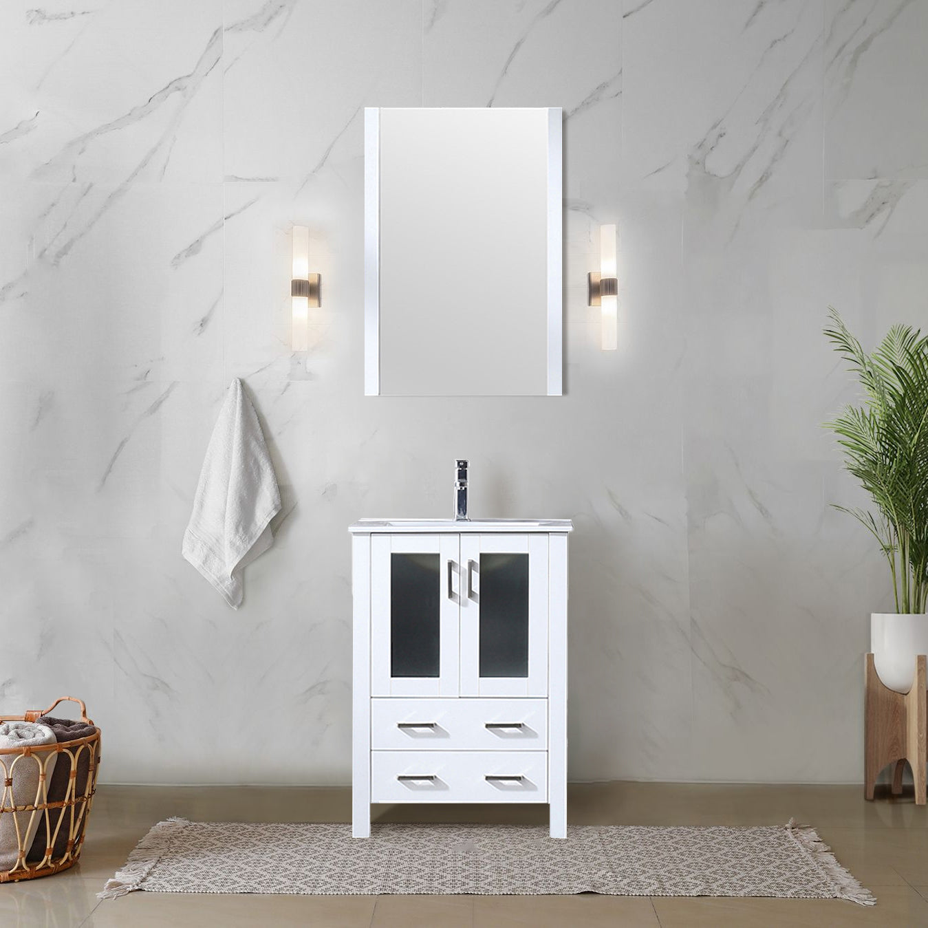 white vanity
