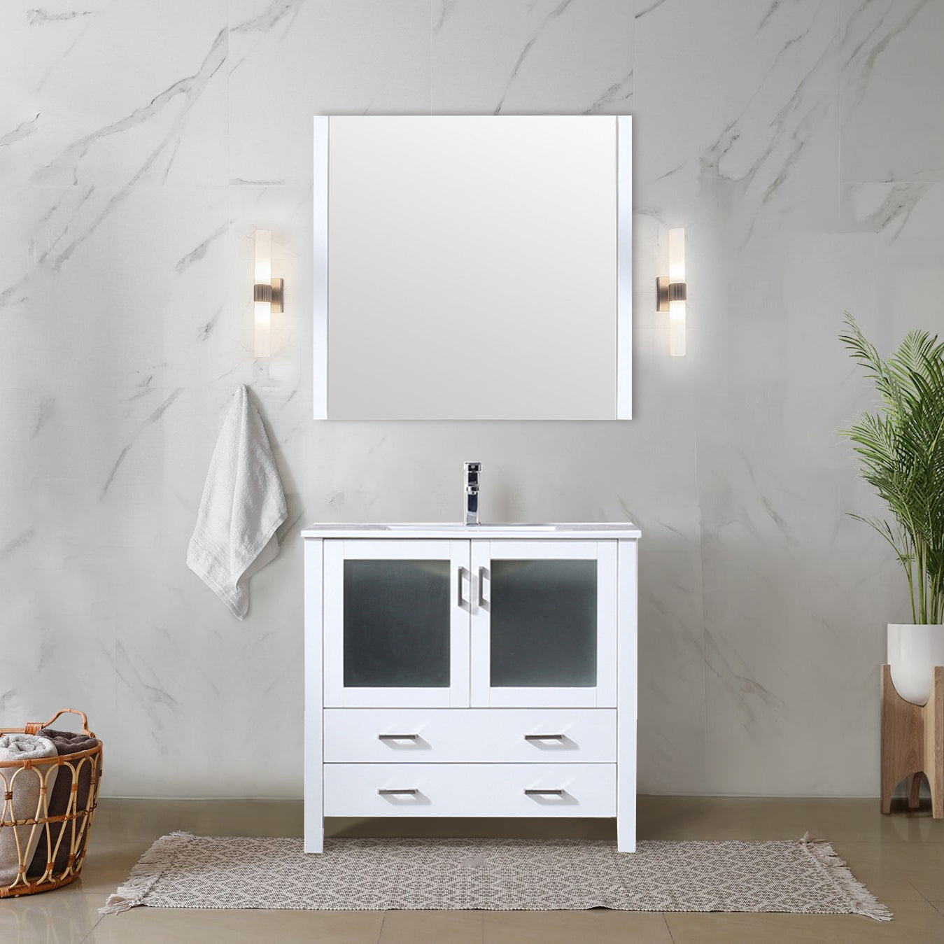 white vanity