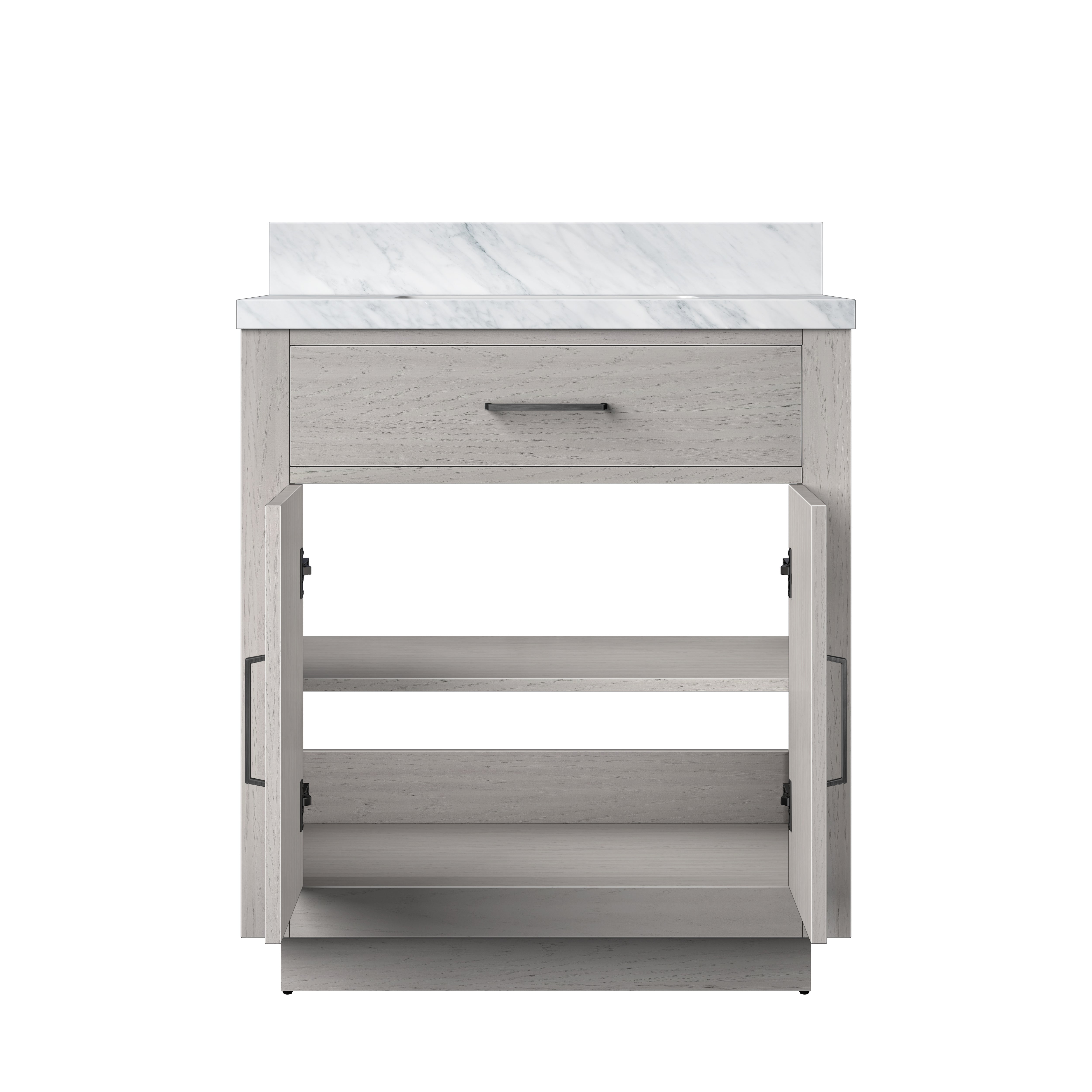 white oak vanity