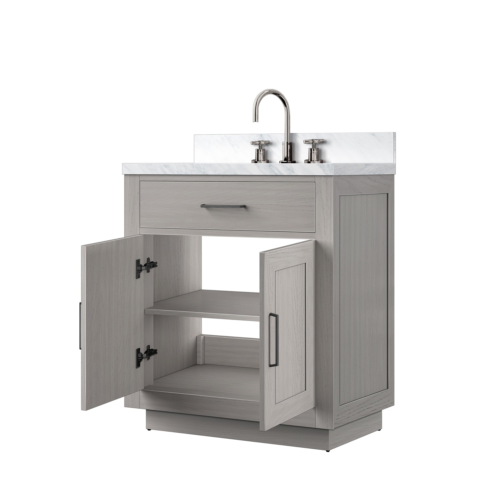white oak vanity