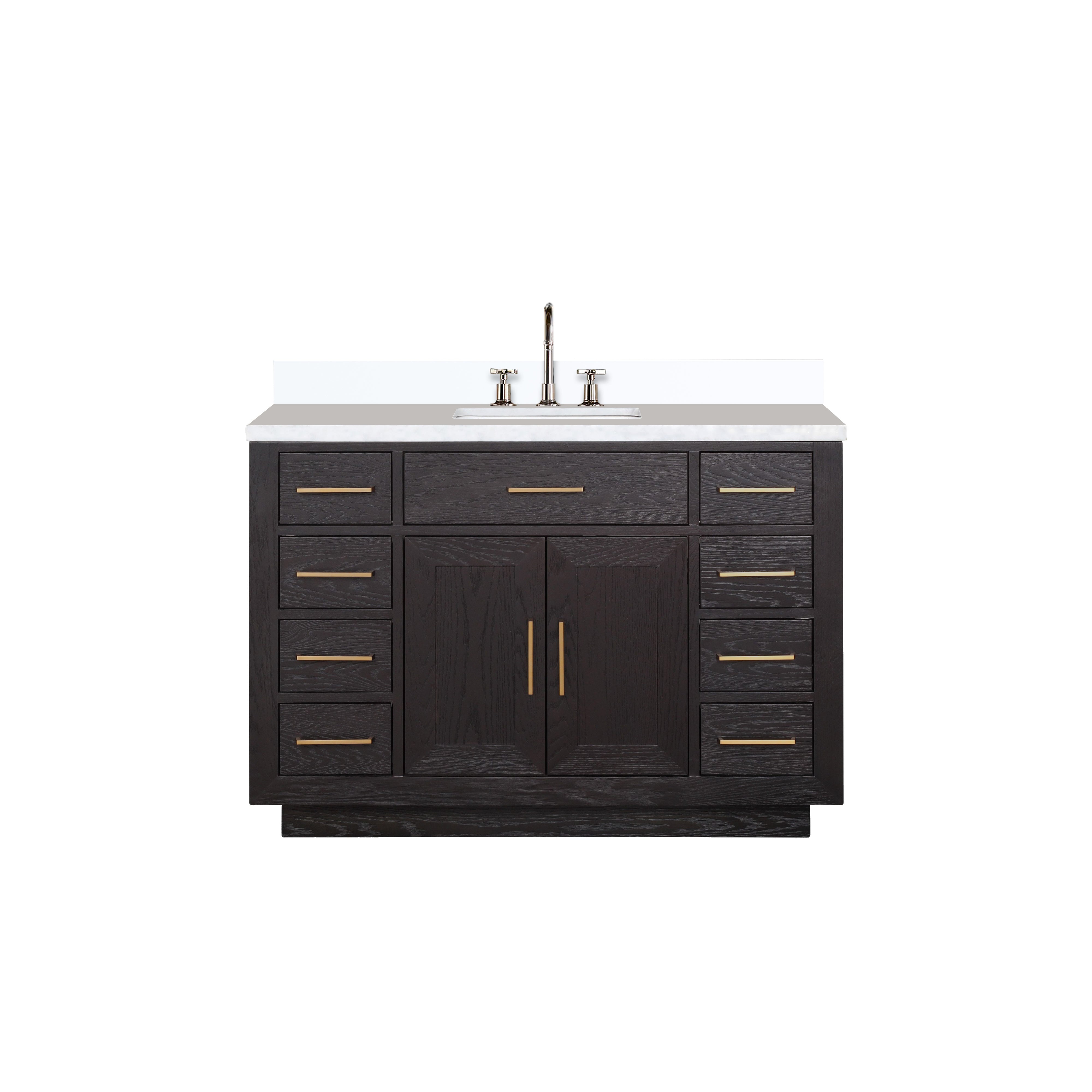 Lexora Abbey 48 in W x 22 in D Single Bath Vanity