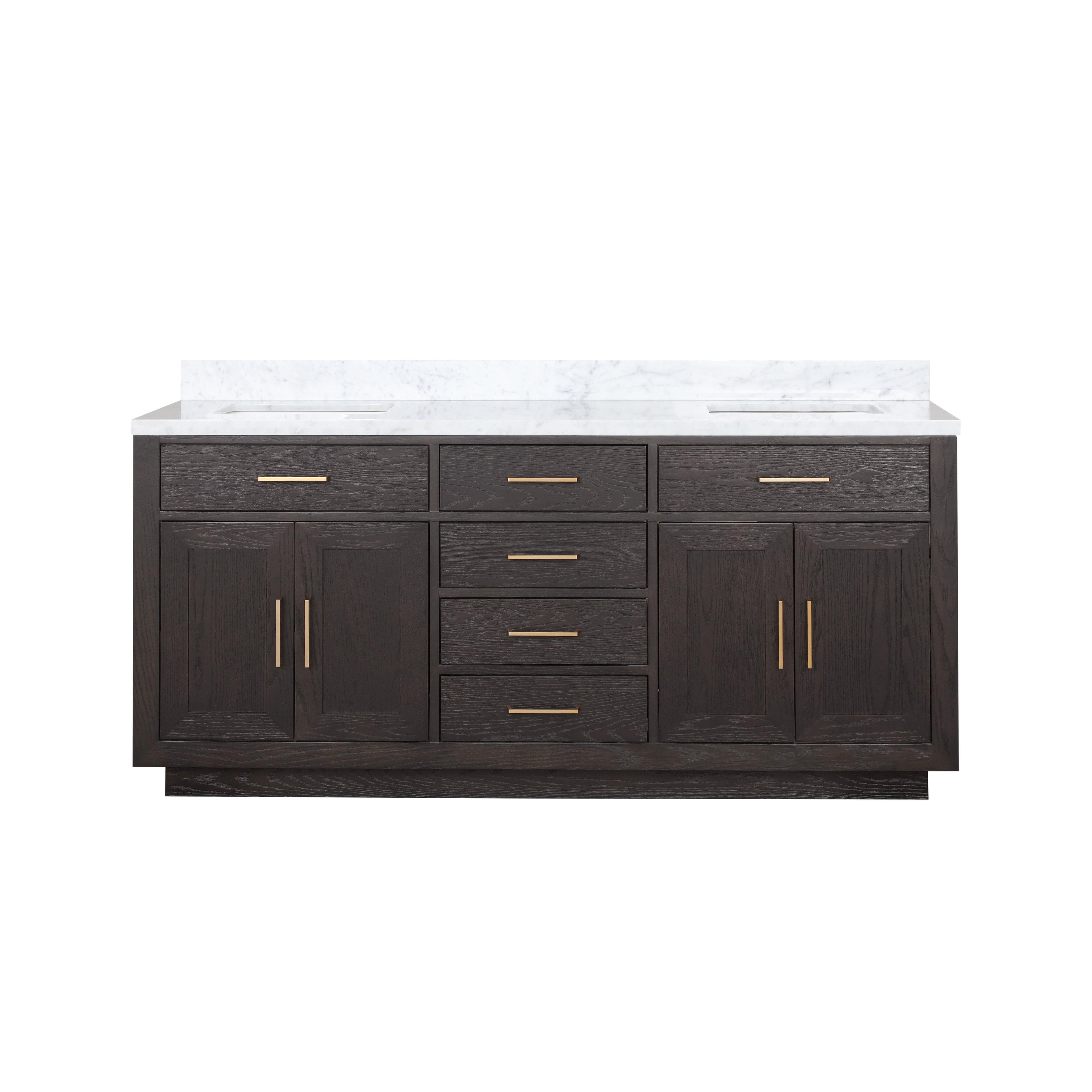 Lexora Abbey 72 in W x 22 in D Double Bath Vanity