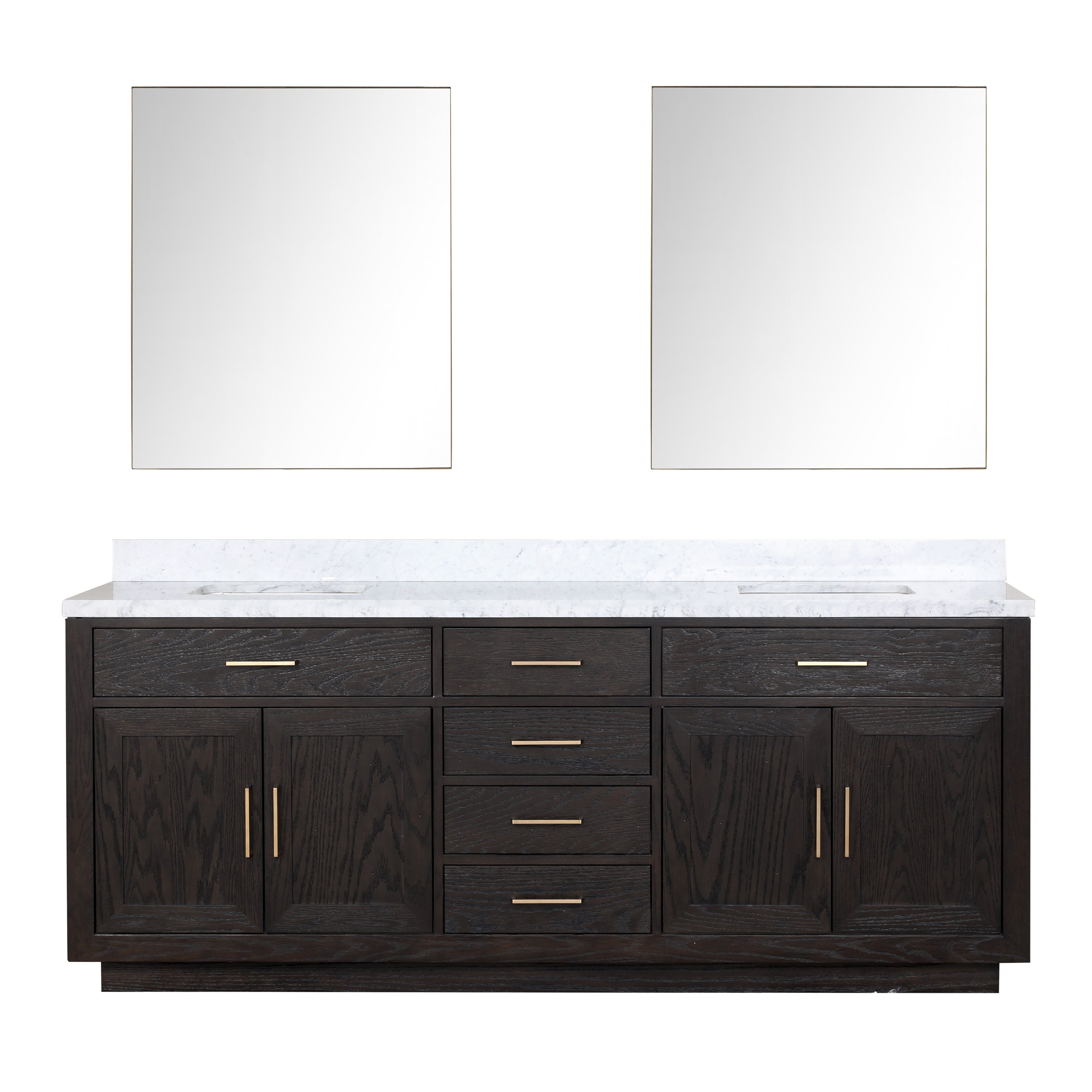 Lexora Abbey 84 in W x 22 in D Double Bath Vanity