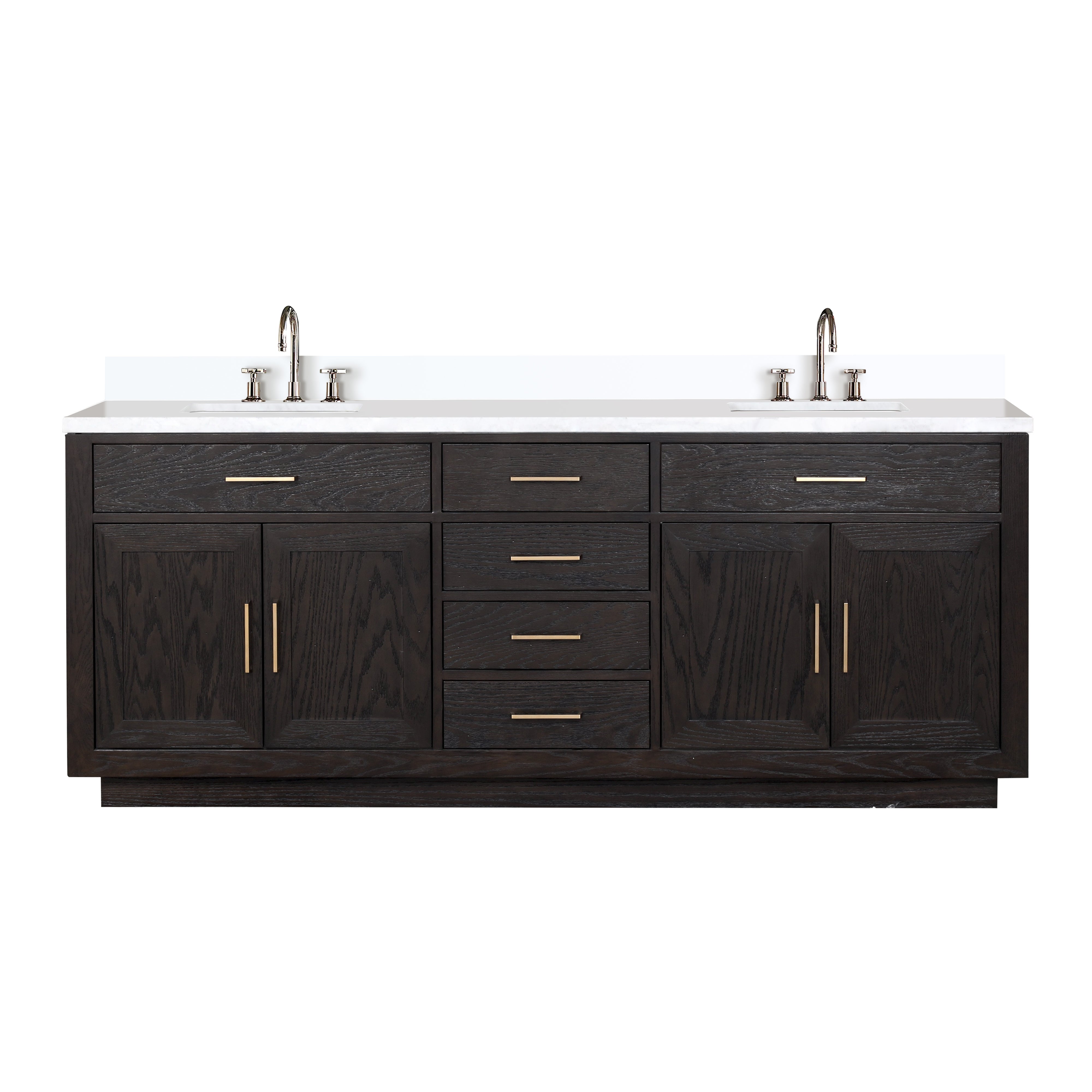 Lexora Abbey 84 in W x 22 in D Double Bath Vanity
