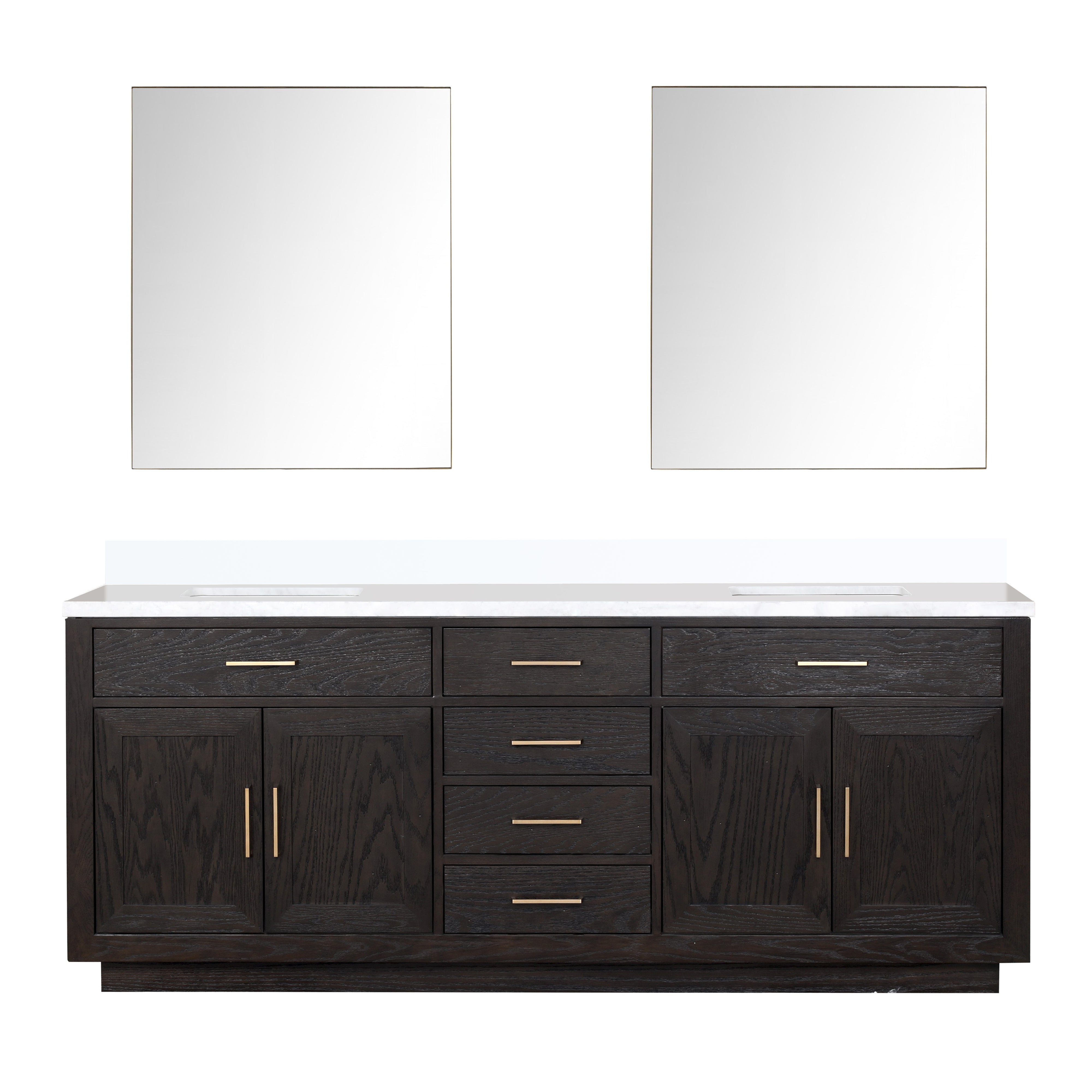 Lexora Abbey 84 in W x 22 in D Double Bath Vanity
