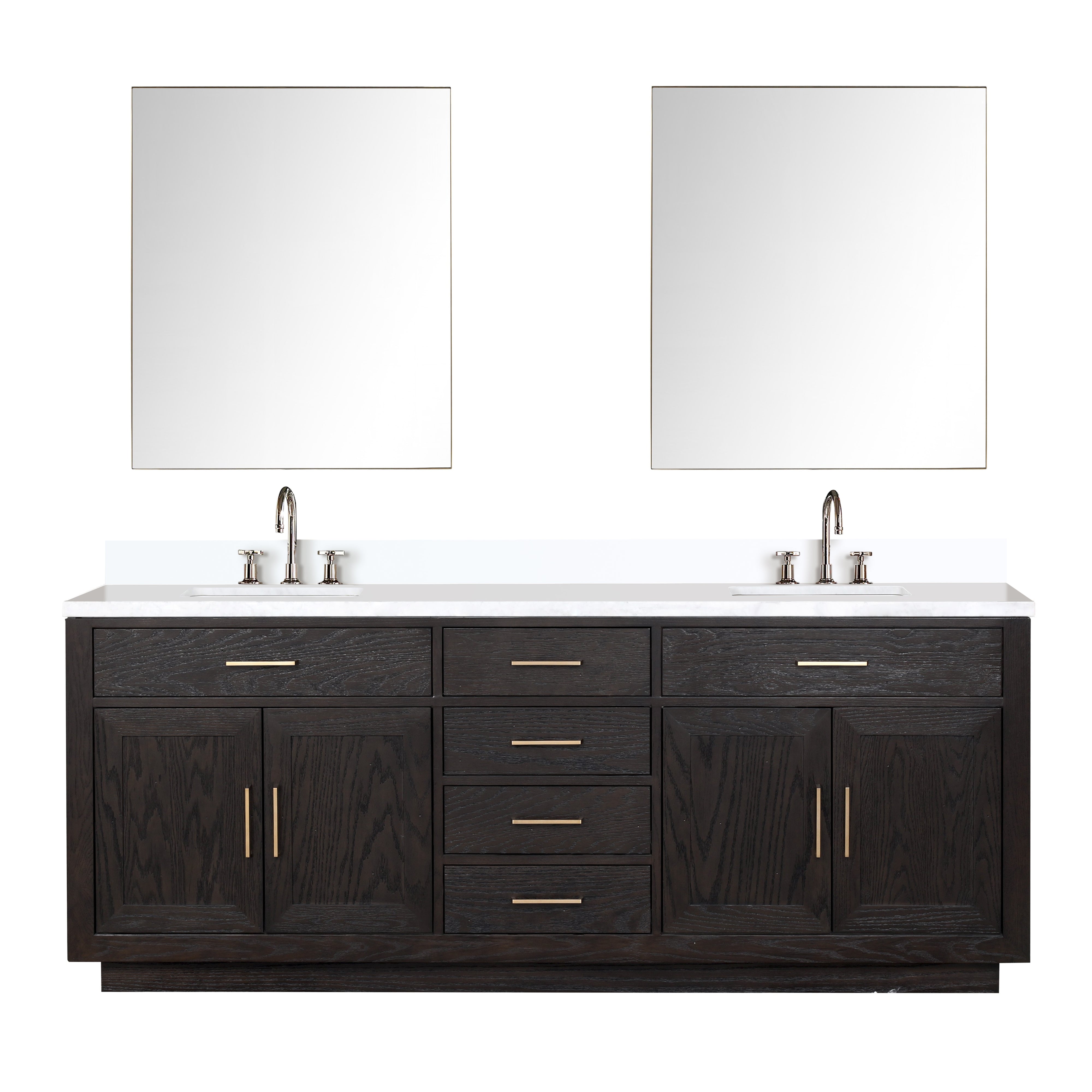 Lexora Abbey 84 in W x 22 in D Double Bath Vanity