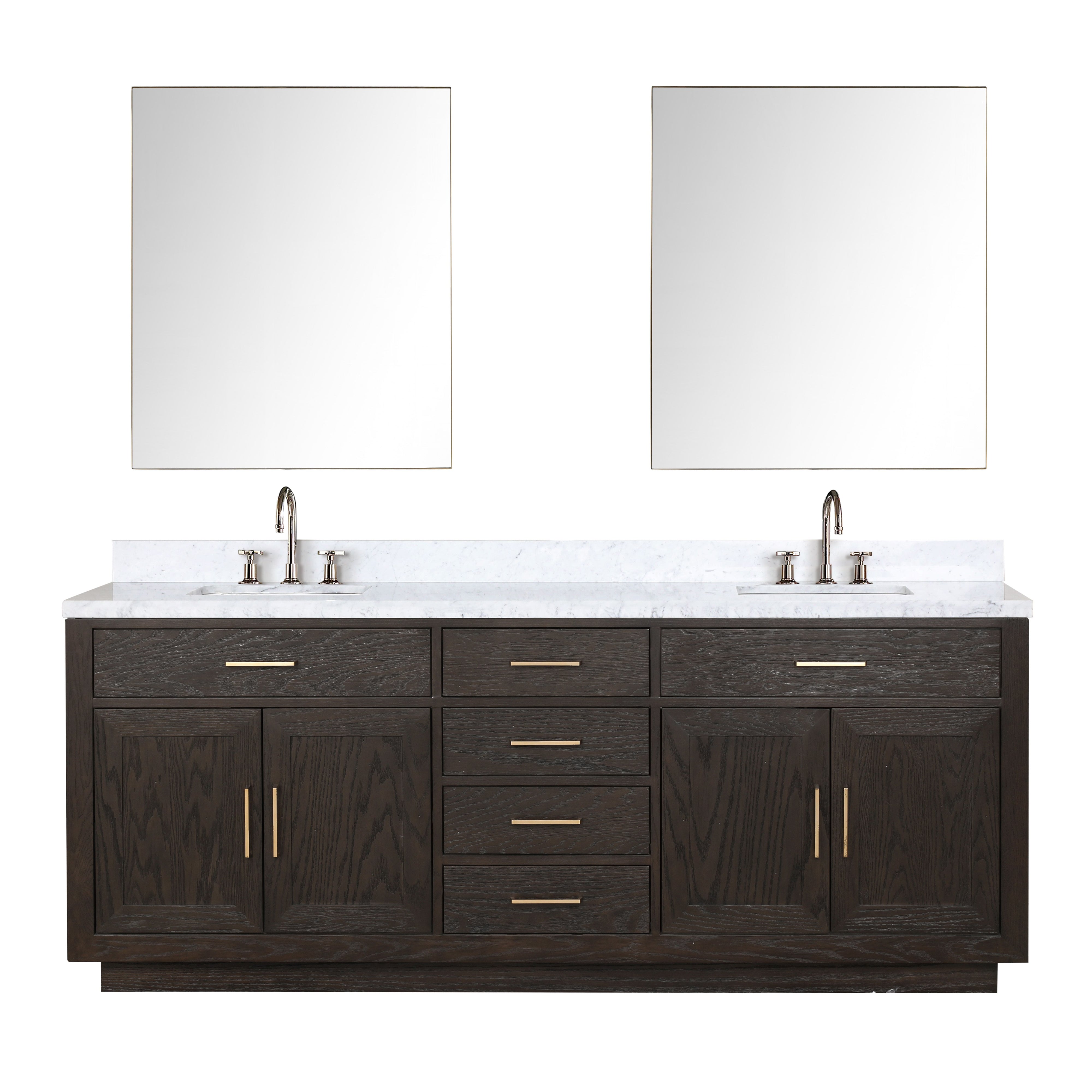 Lexora Abbey 84 in W x 22 in D Double Bath Vanity