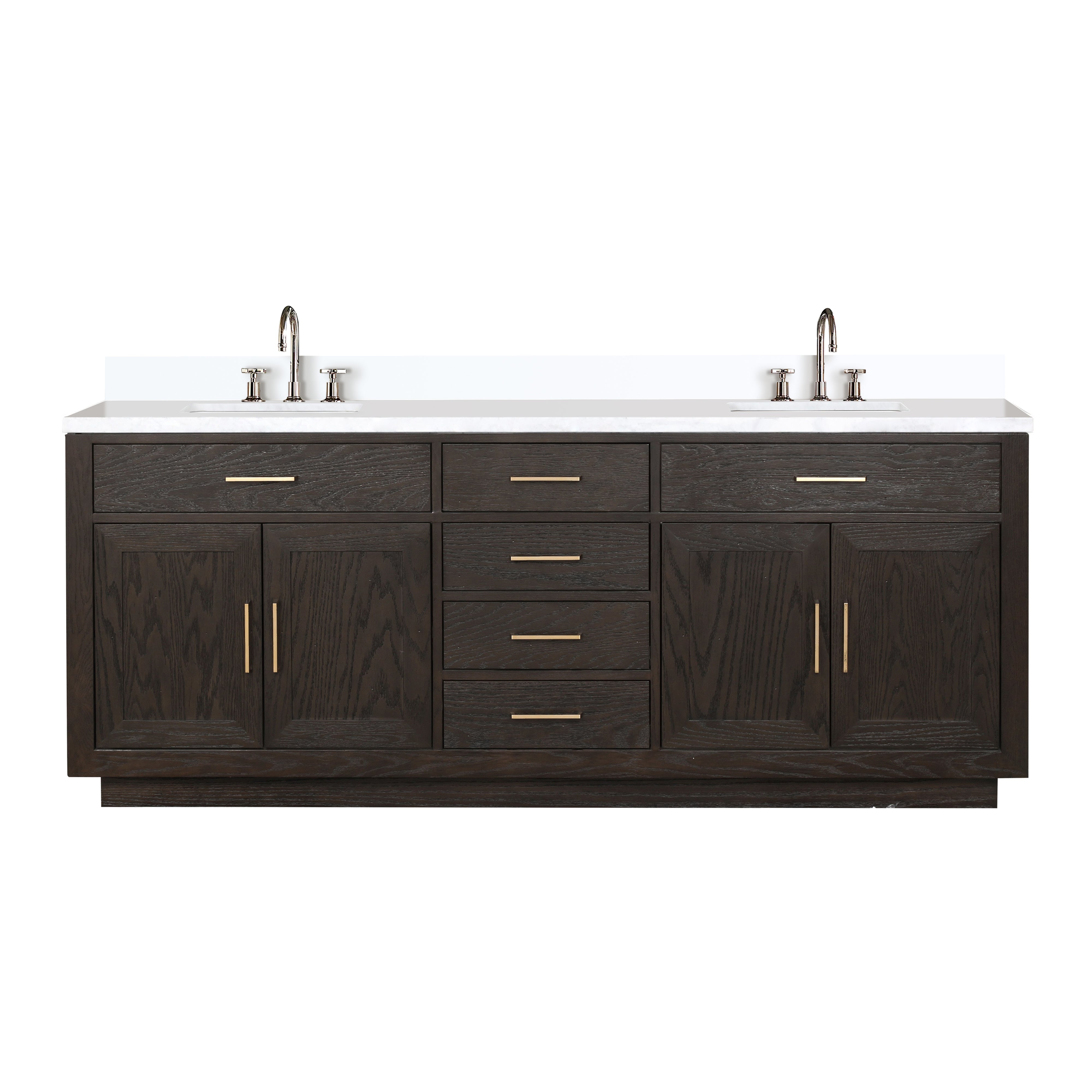 Lexora Abbey 84 in W x 22 in D Double Bath Vanity