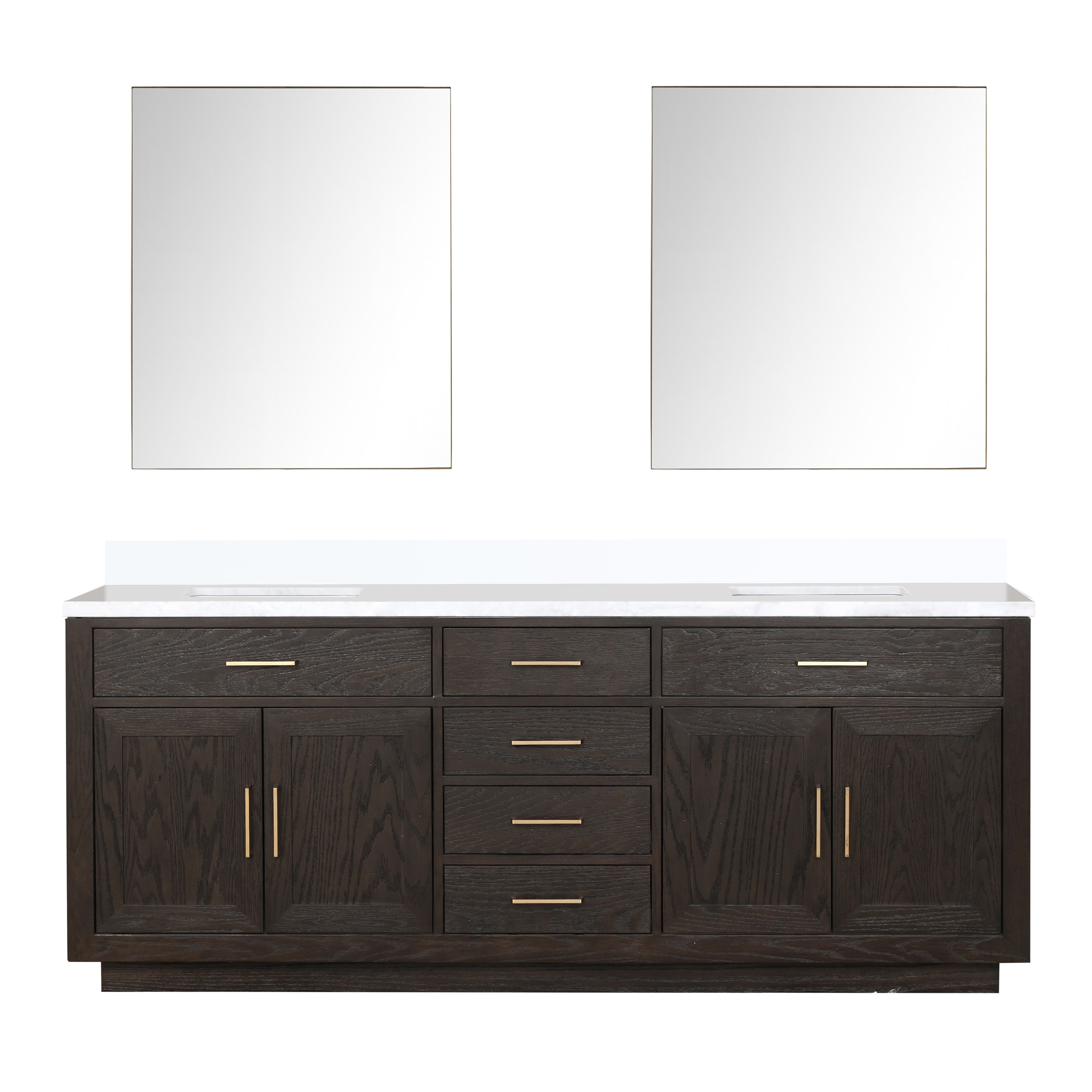Lexora Abbey 84 in W x 22 in D Double Bath Vanity