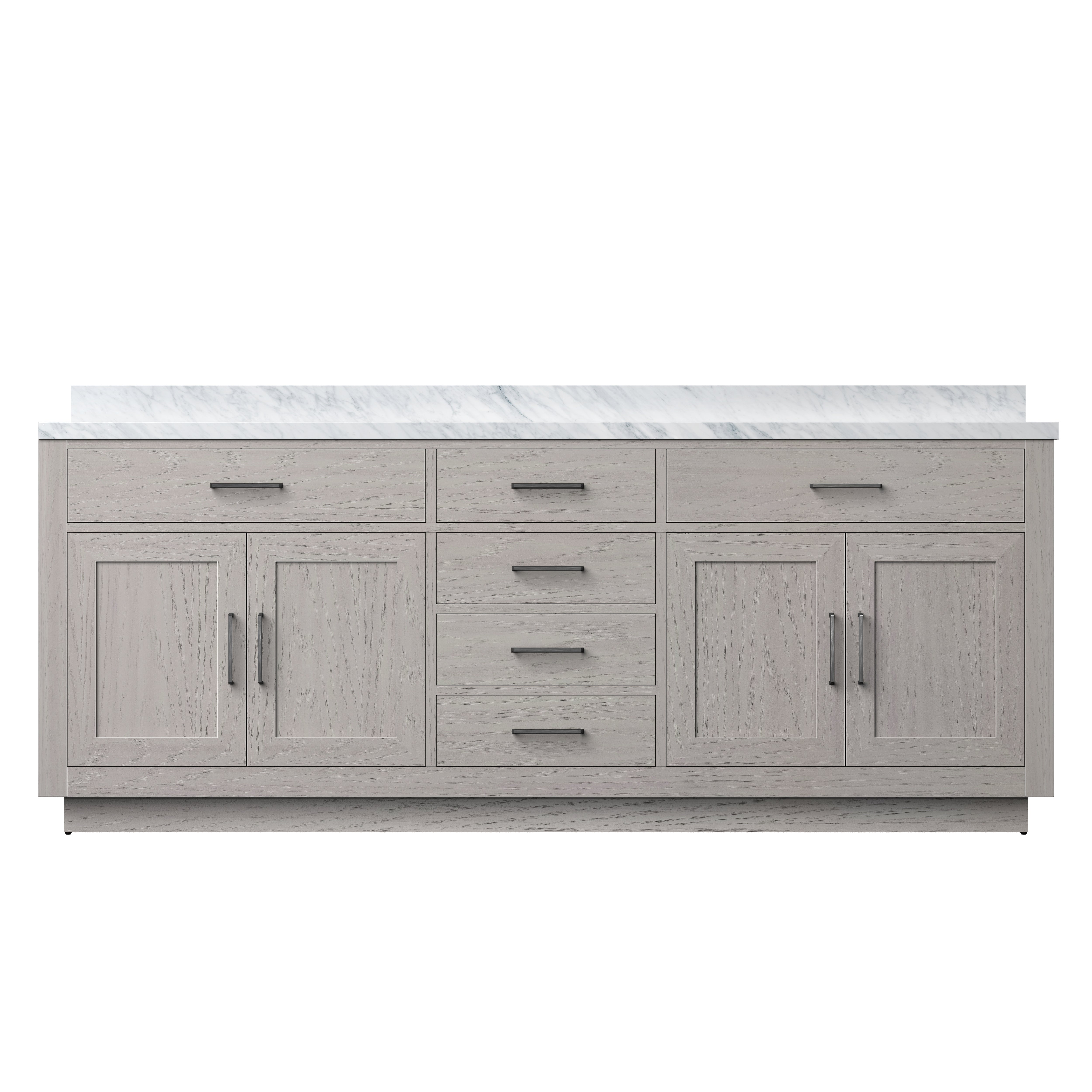 Lexora Abbey 84 in W x 22 in D Double Bath Vanity