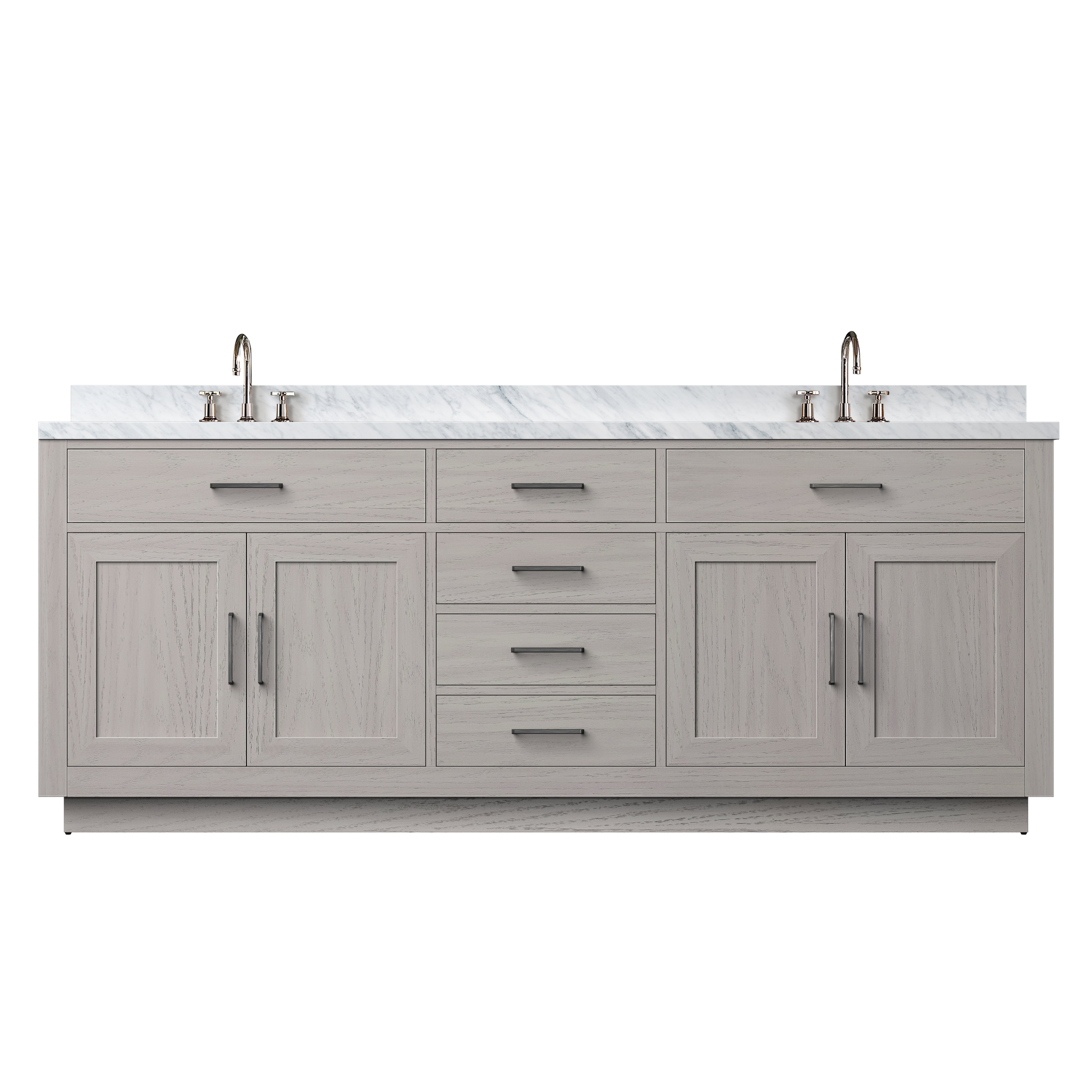 Lexora Abbey 84 in W x 22 in D Double Bath Vanity