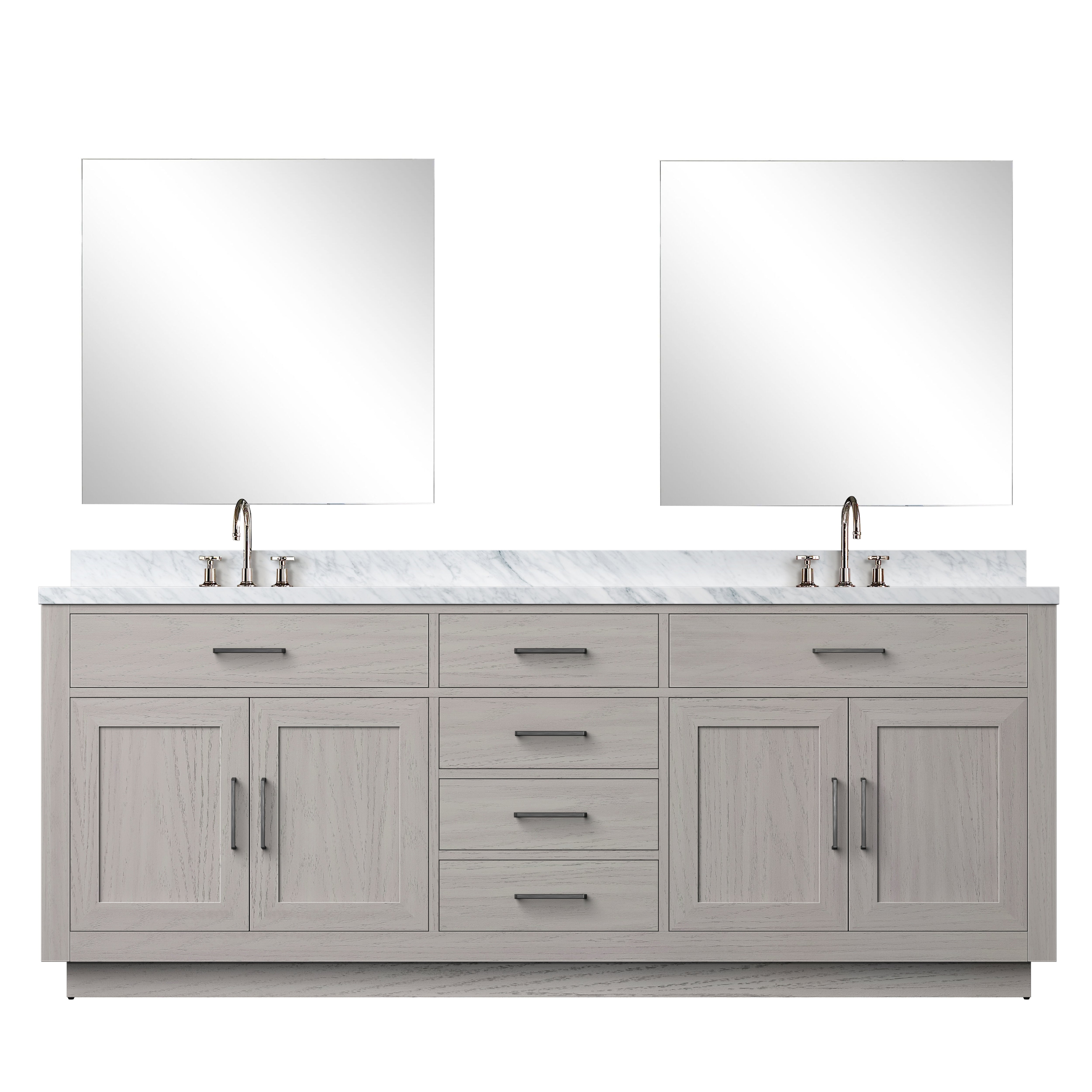 Lexora Abbey 84 in W x 22 in D Double Bath Vanity