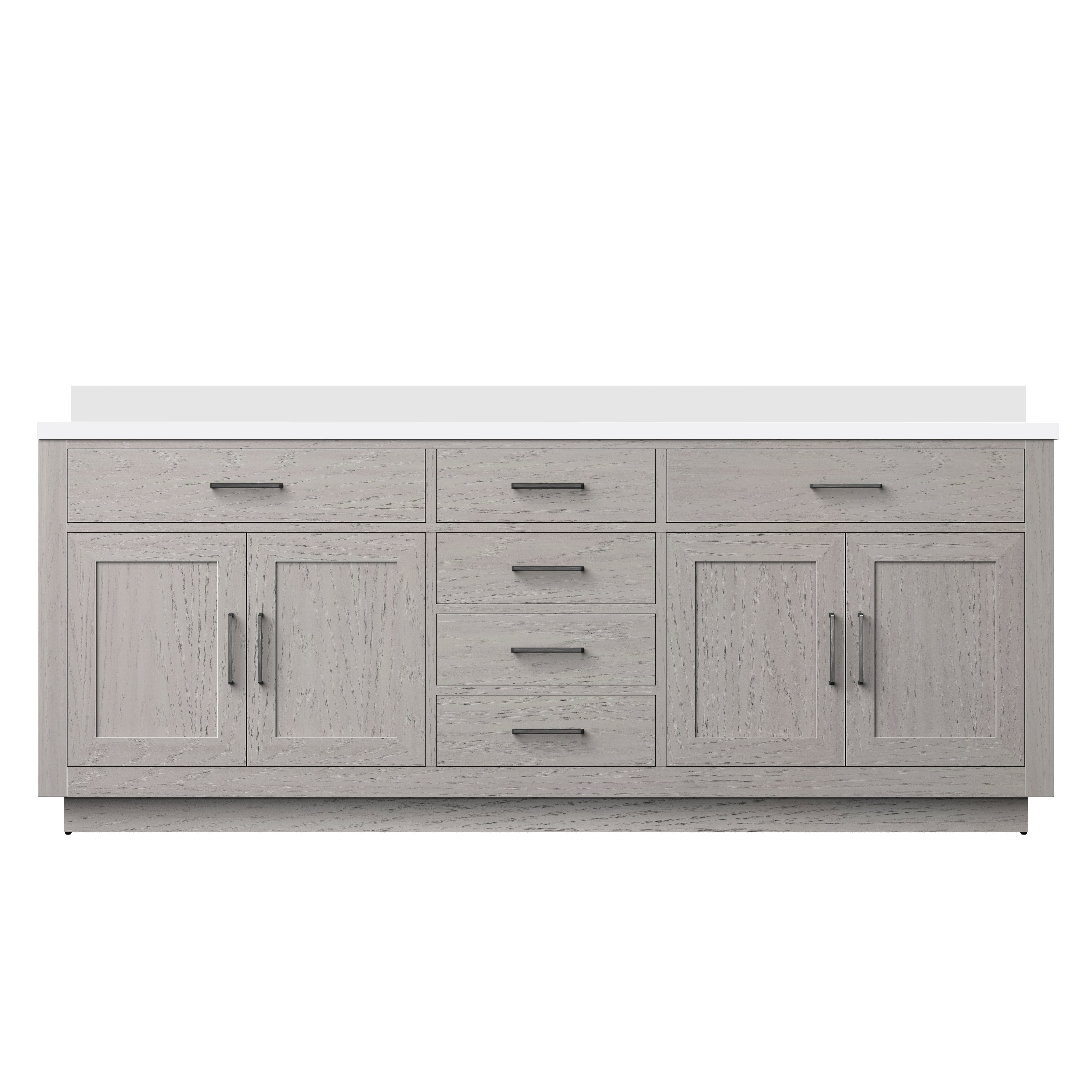 Lexora Abbey 84 in W x 22 in D Double Bath Vanity
