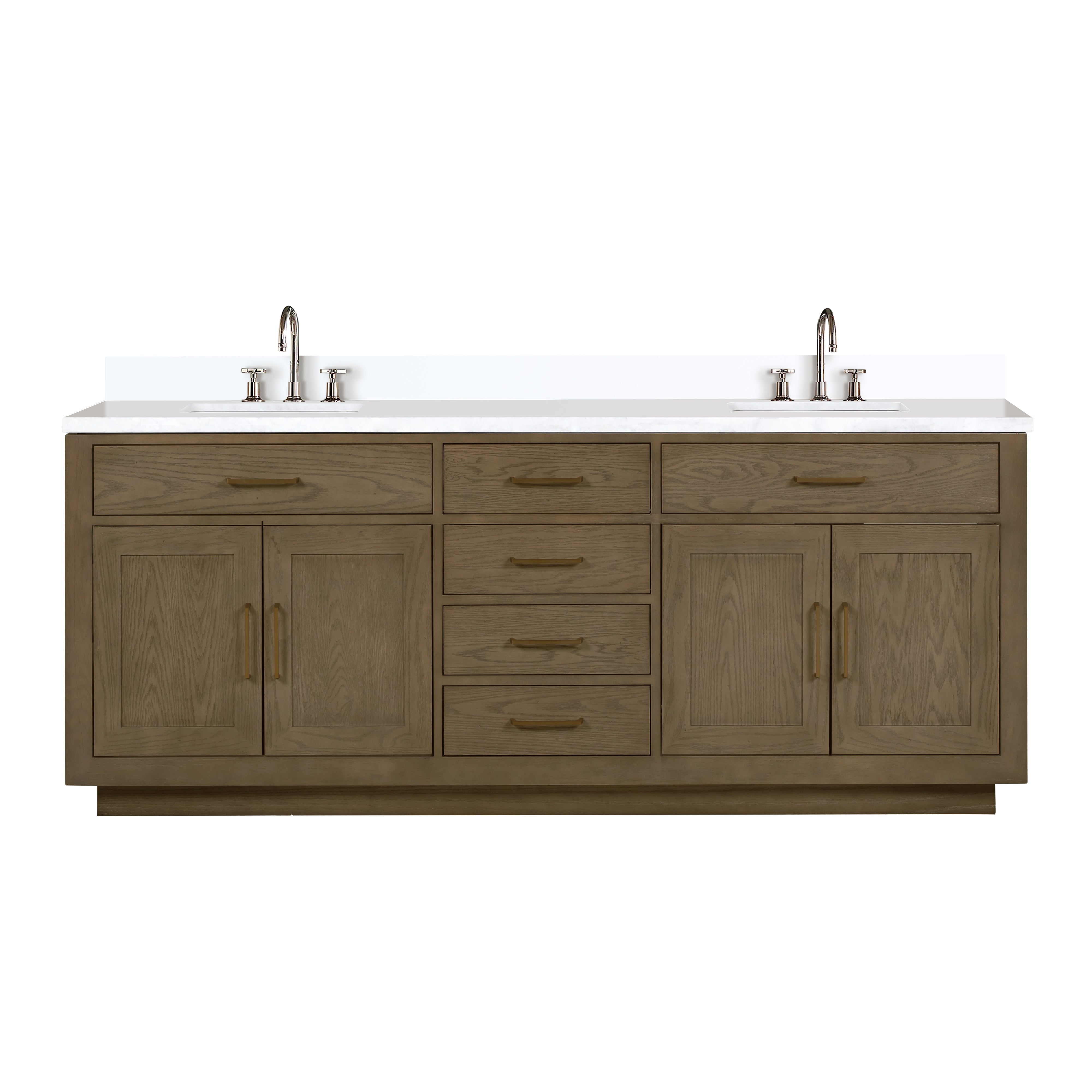 Lexora Abbey 84 in W x 22 in D Double Bath Vanity