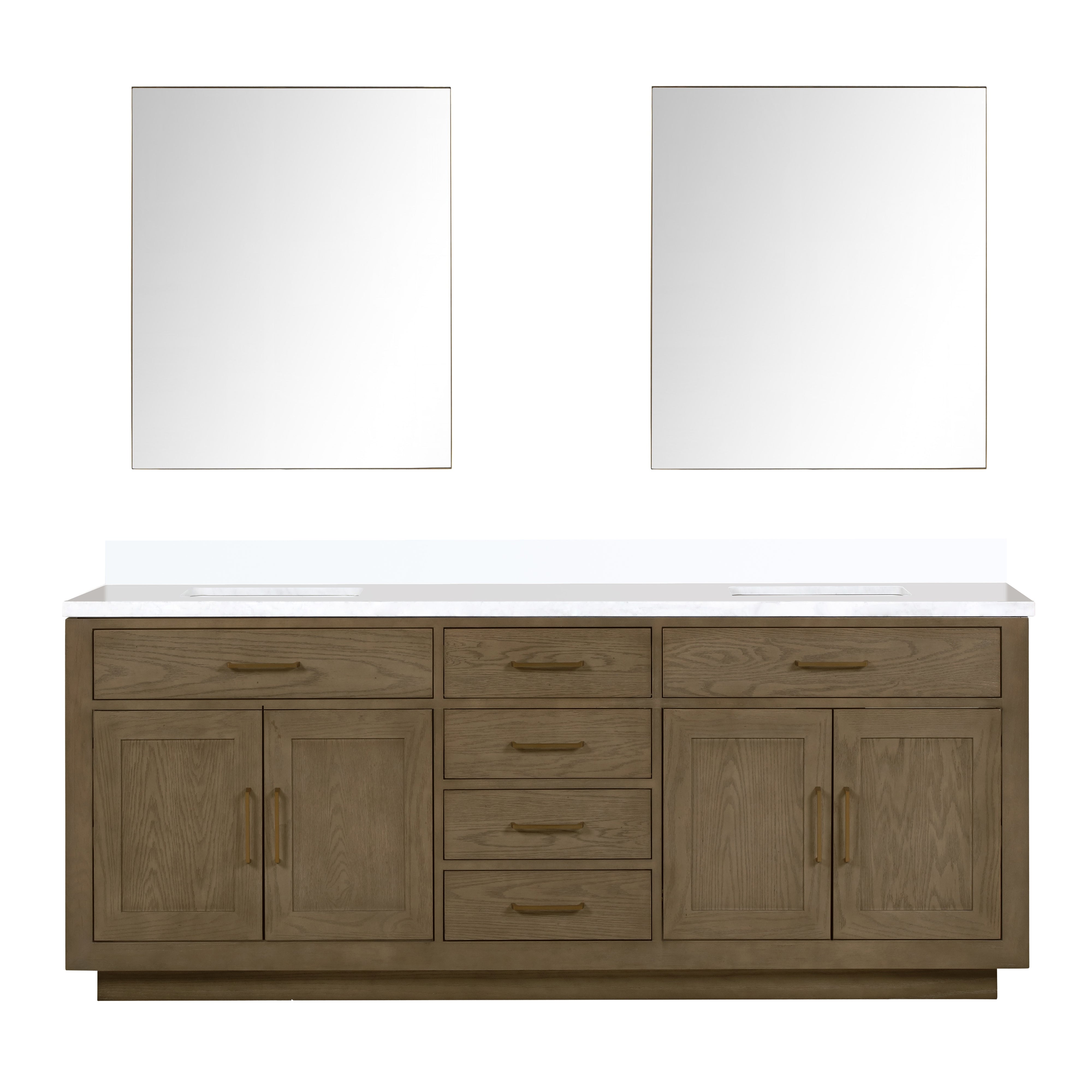 Lexora Abbey 84 in W x 22 in D Double Bath Vanity