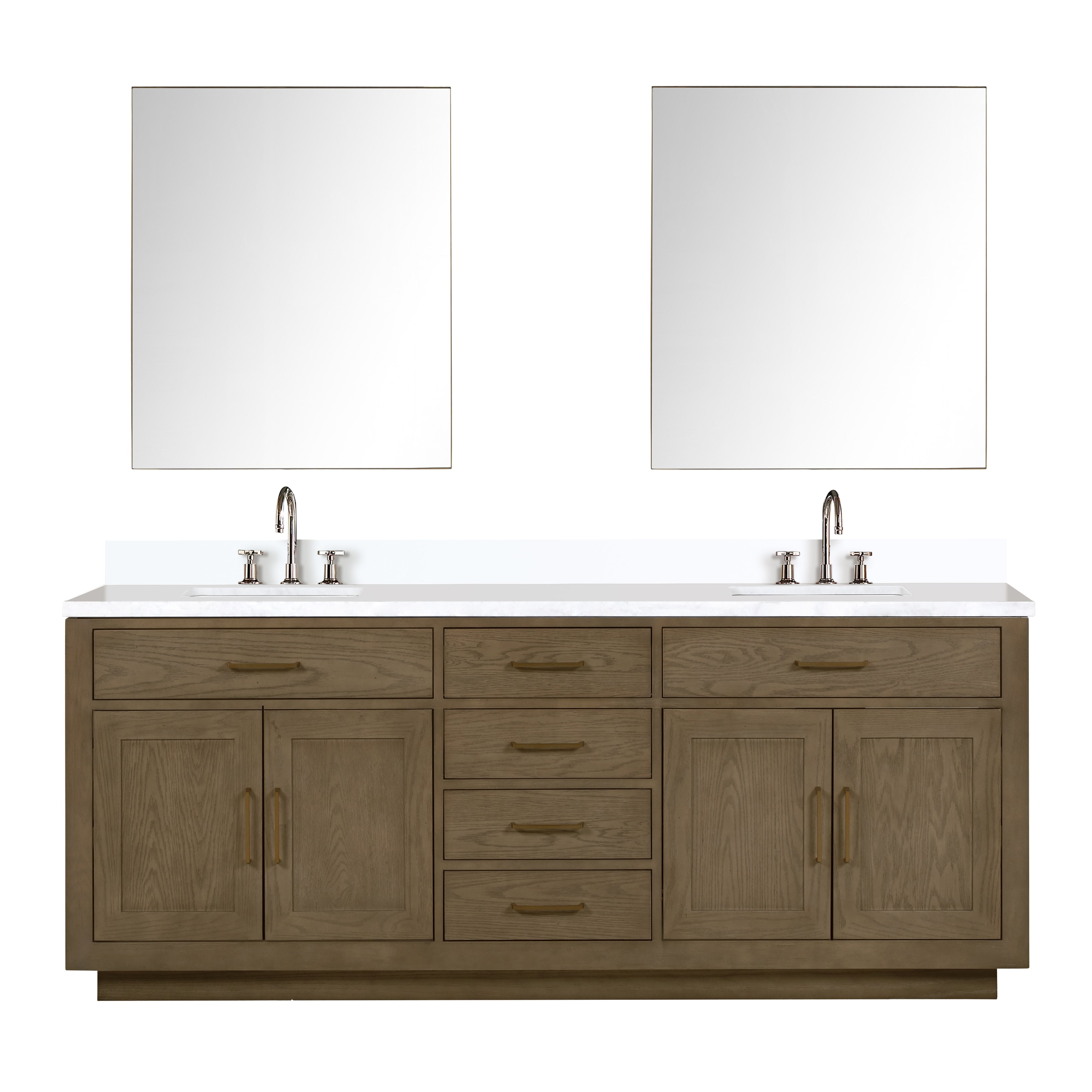 Lexora Abbey 84 in W x 22 in D Double Bath Vanity