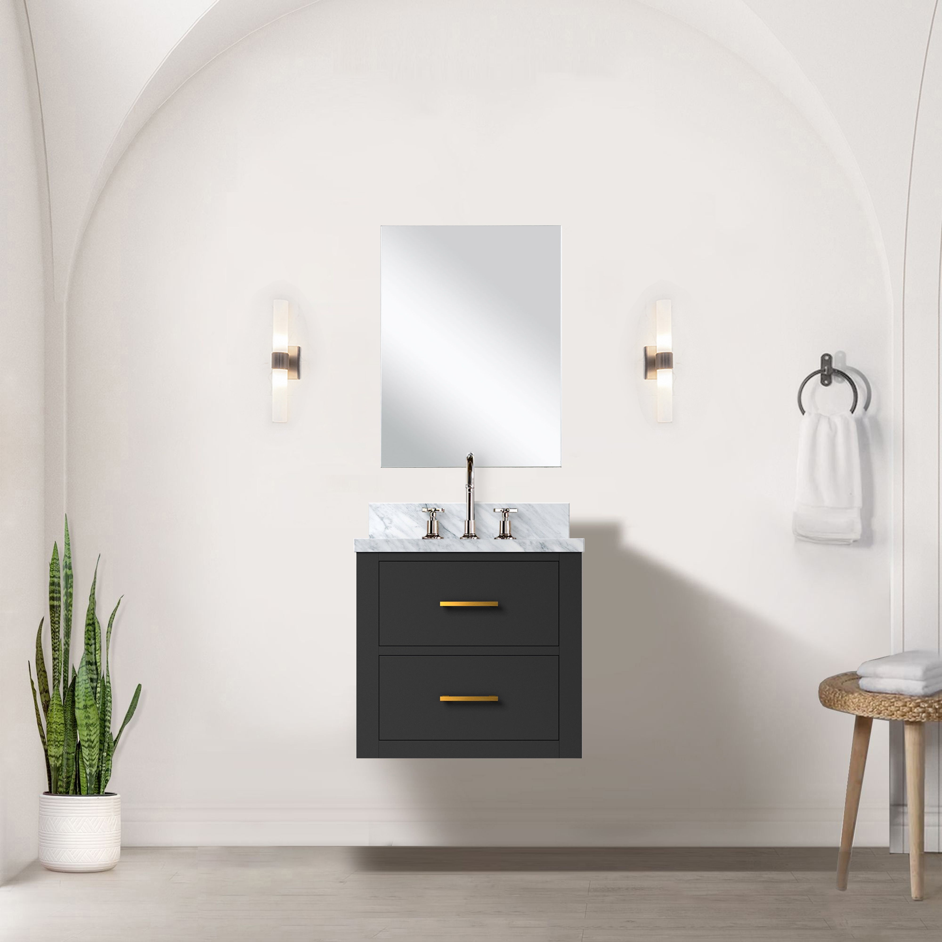 black vanity