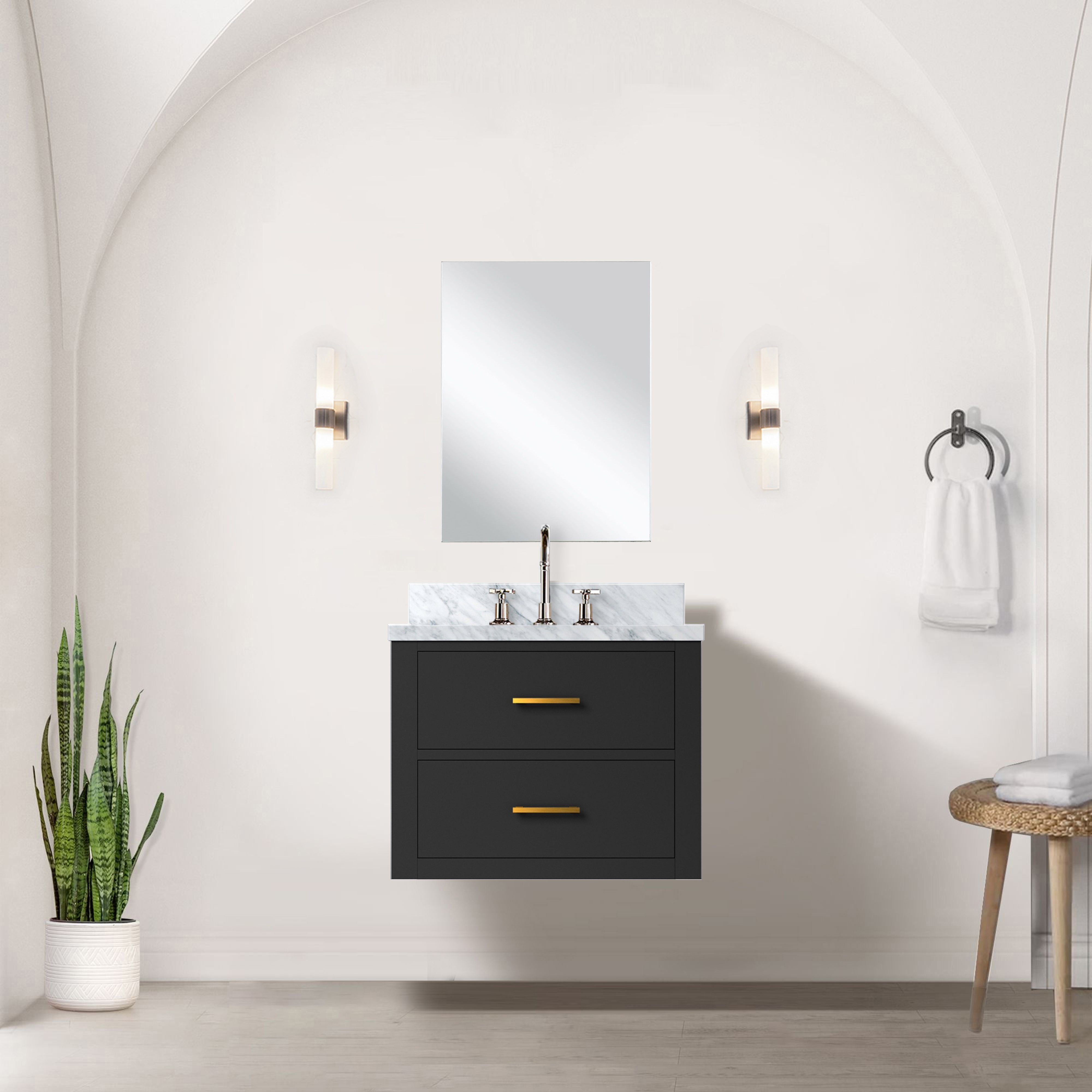 black vanity