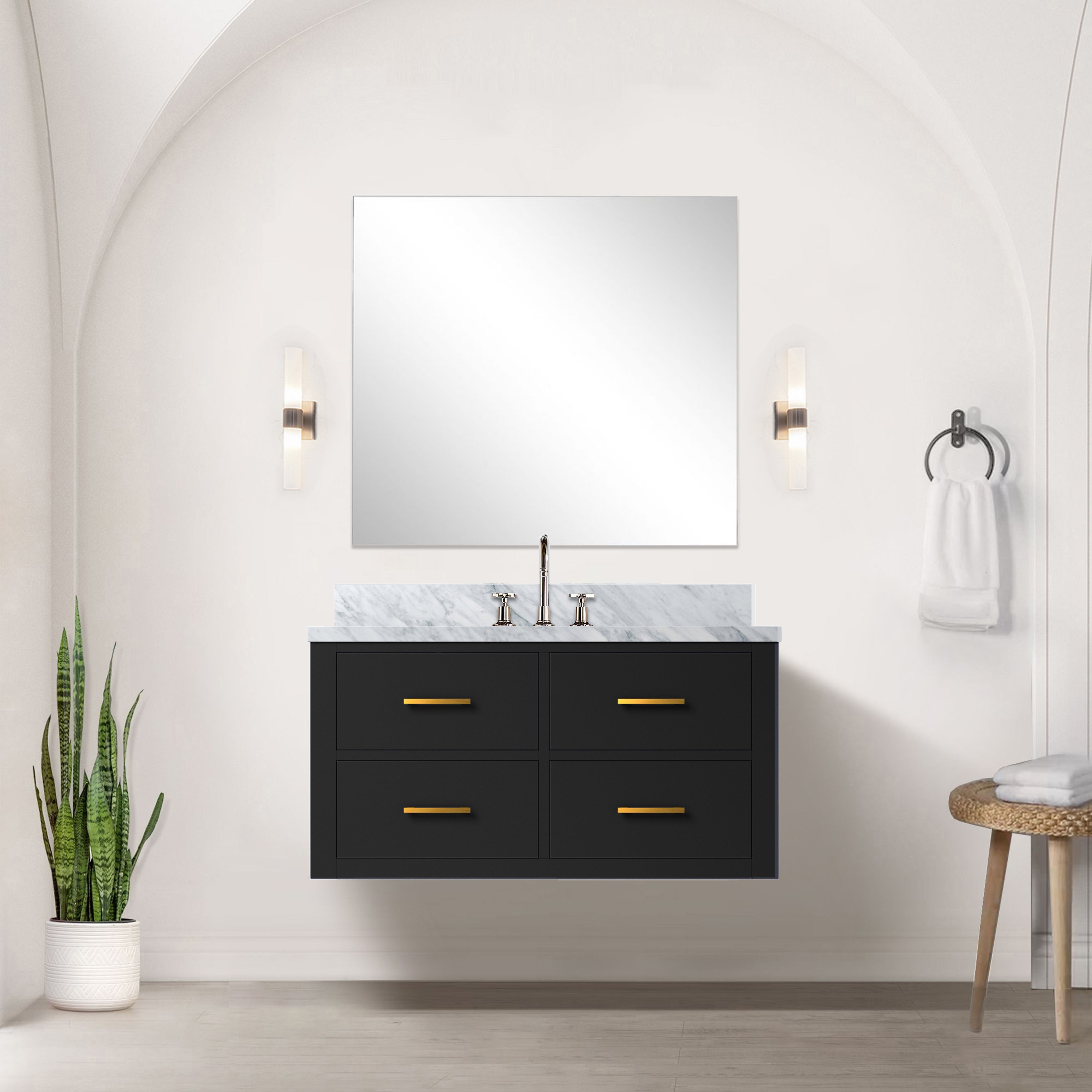 black vanity