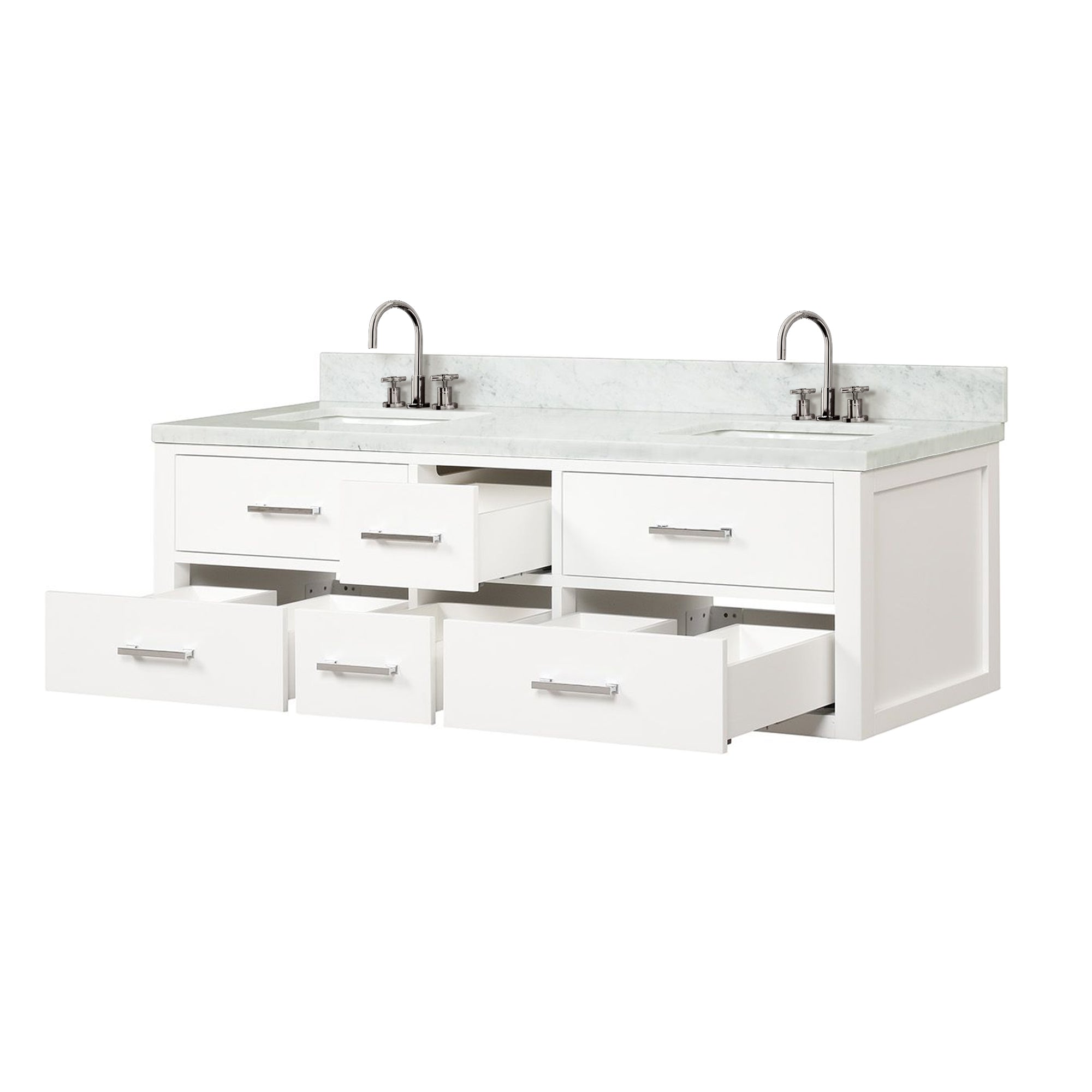 Lexora Castor 60 in W x 22 in D Double Bath Vanity