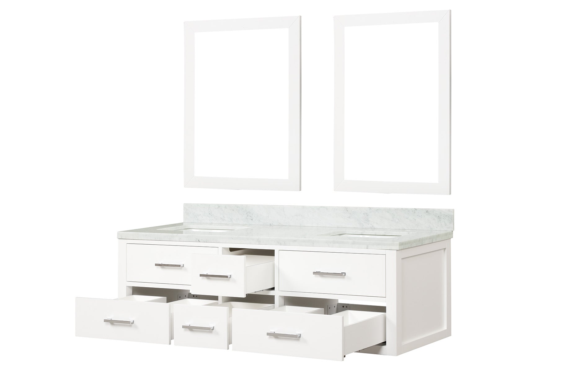Lexora Castor 60 in W x 22 in D Double Bath Vanity