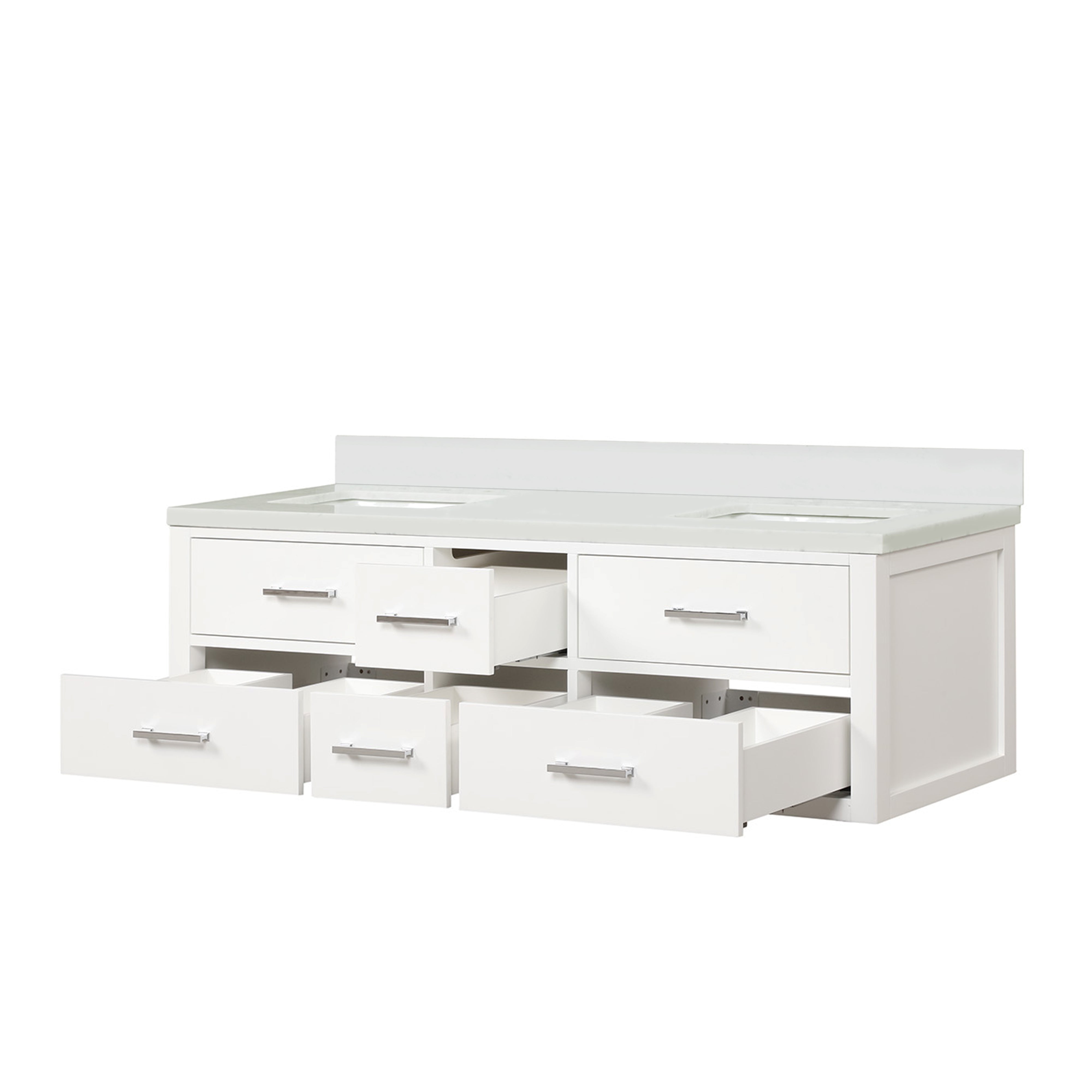 Lexora Castor 60 in W x 22 in D Double Bath Vanity