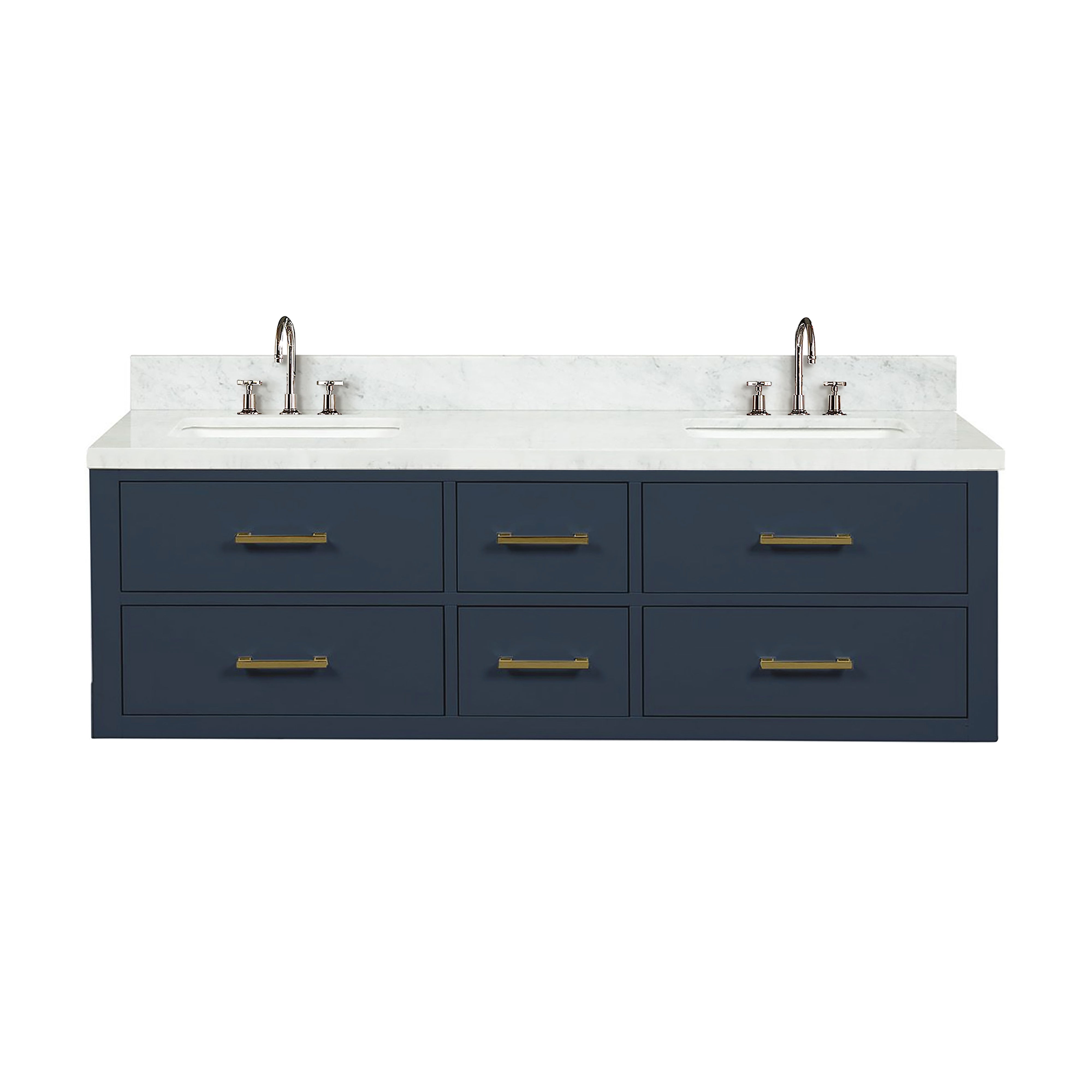 Lexora Castor 60 in W x 22 in D Double Bath Vanity