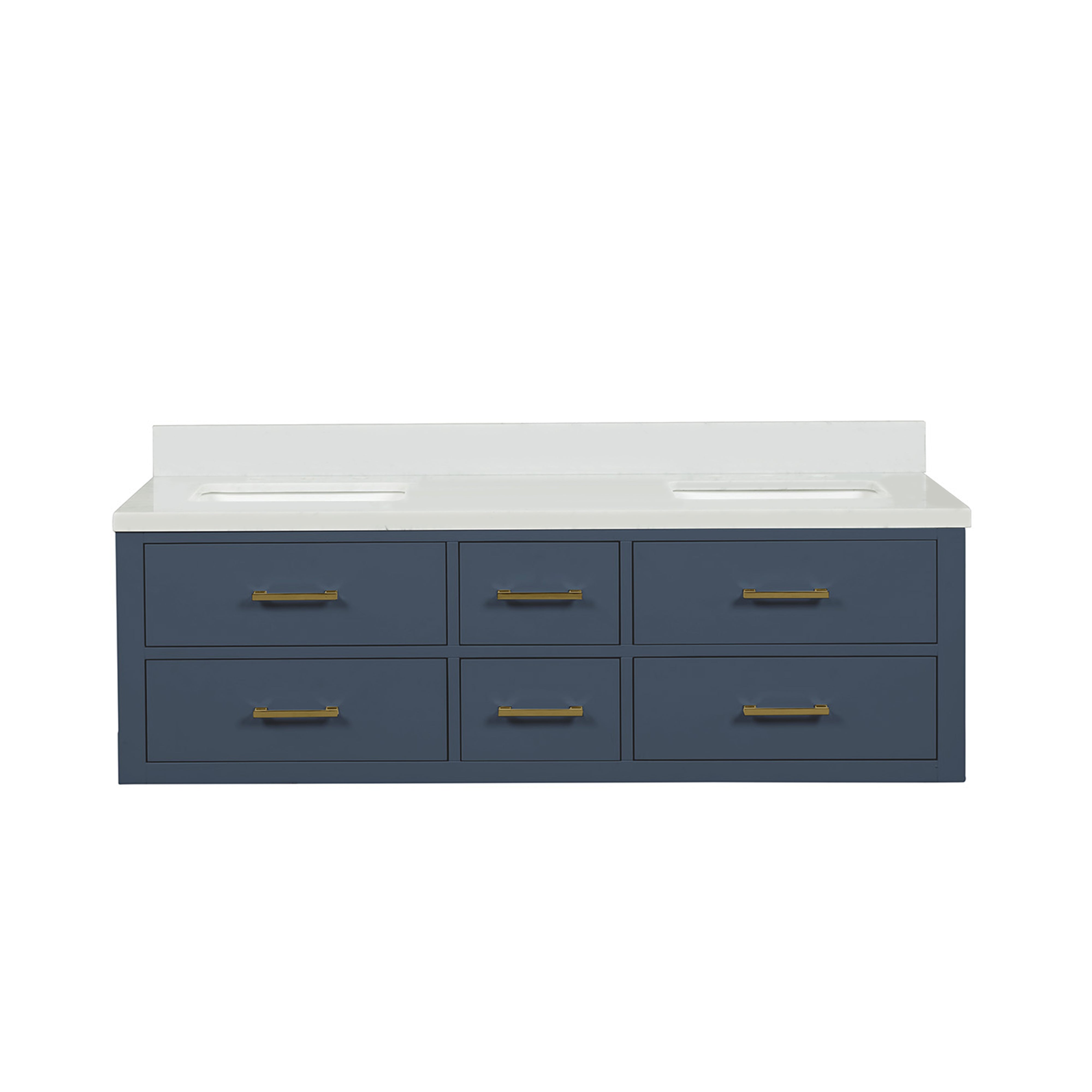 Lexora Castor 60 in W x 22 in D Double Bath Vanity
