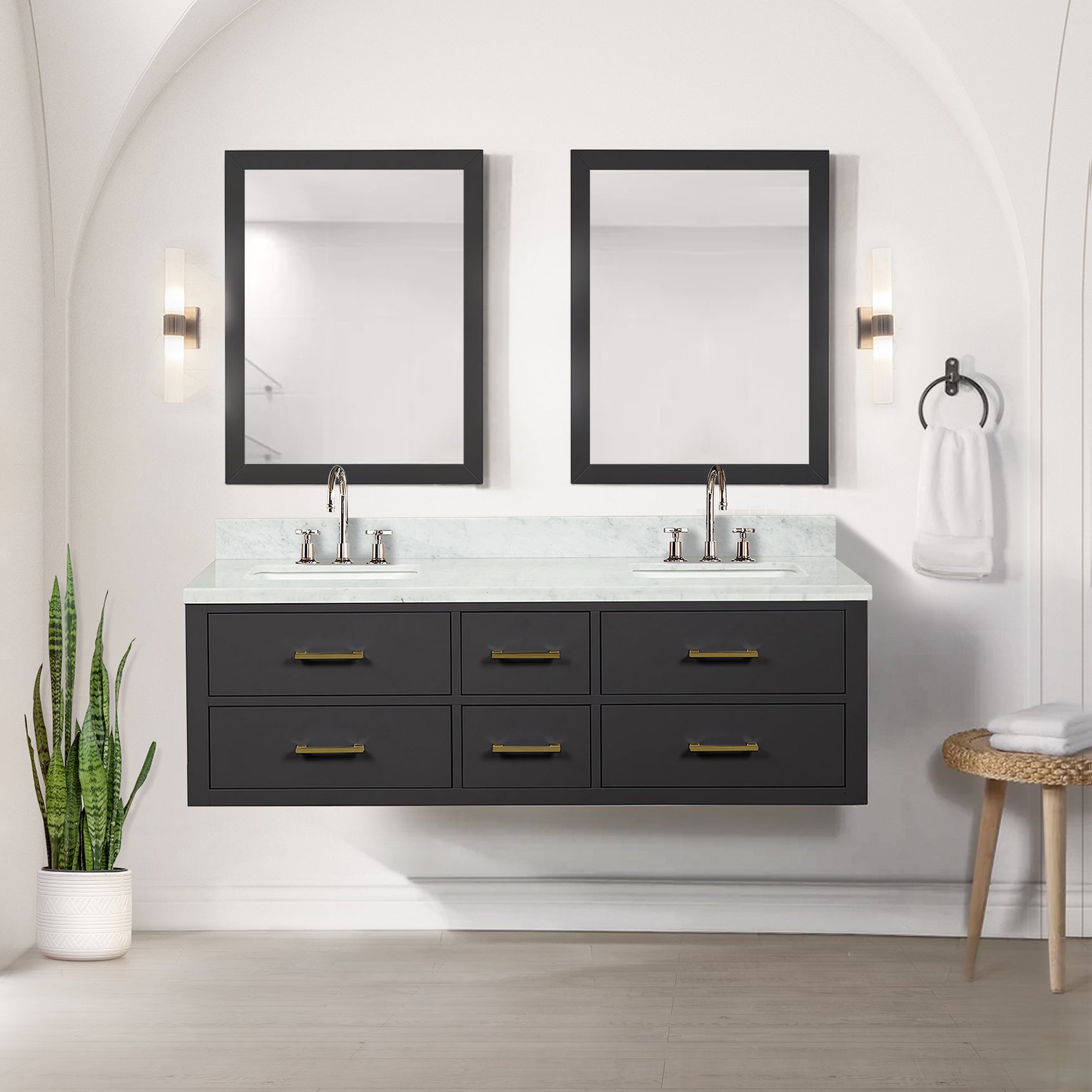 black vanity