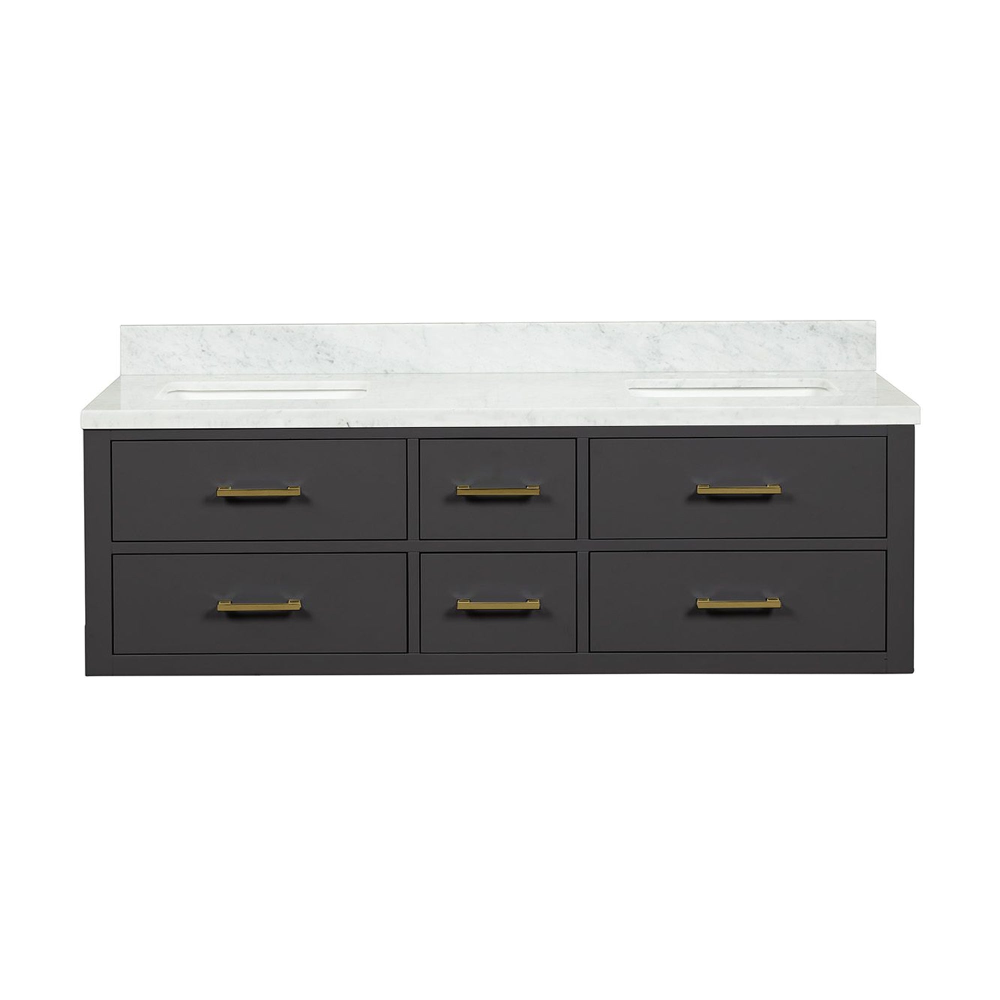 Lexora Castor 60 in W x 22 in D Double Bath Vanity