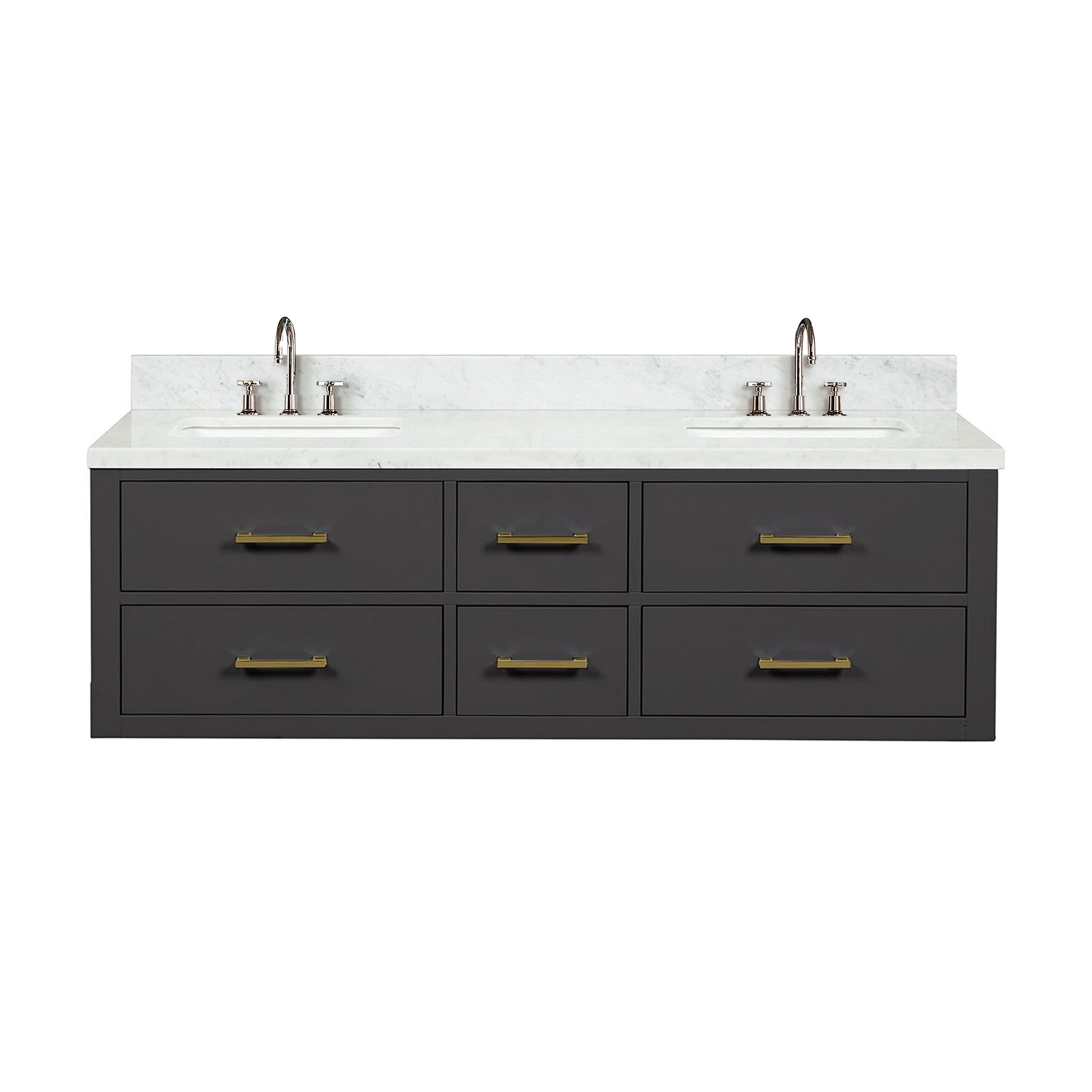 Lexora Castor 60 in W x 22 in D Double Bath Vanity