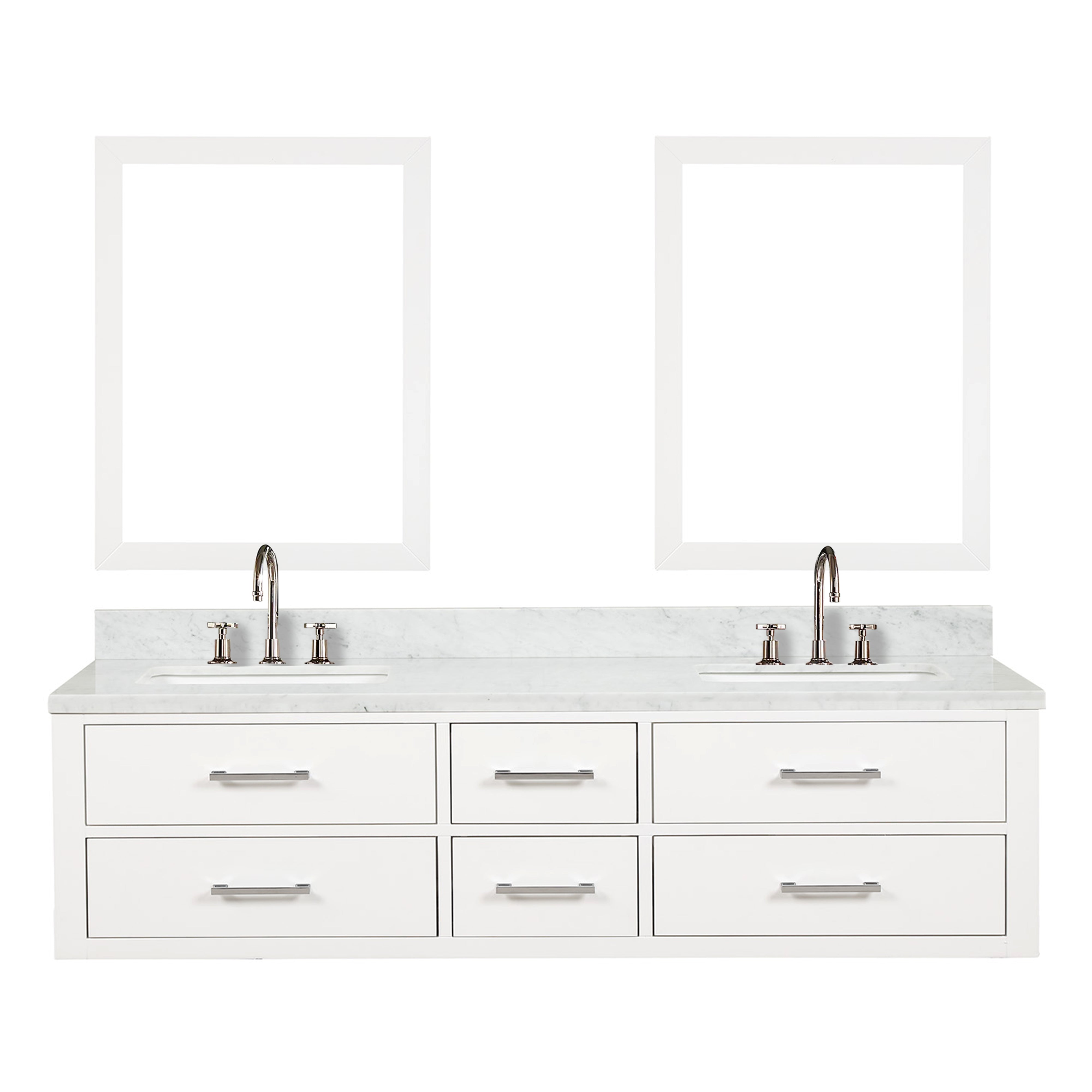 Lexora Castor 72 in W x 22 in D Double Bath Vanity
