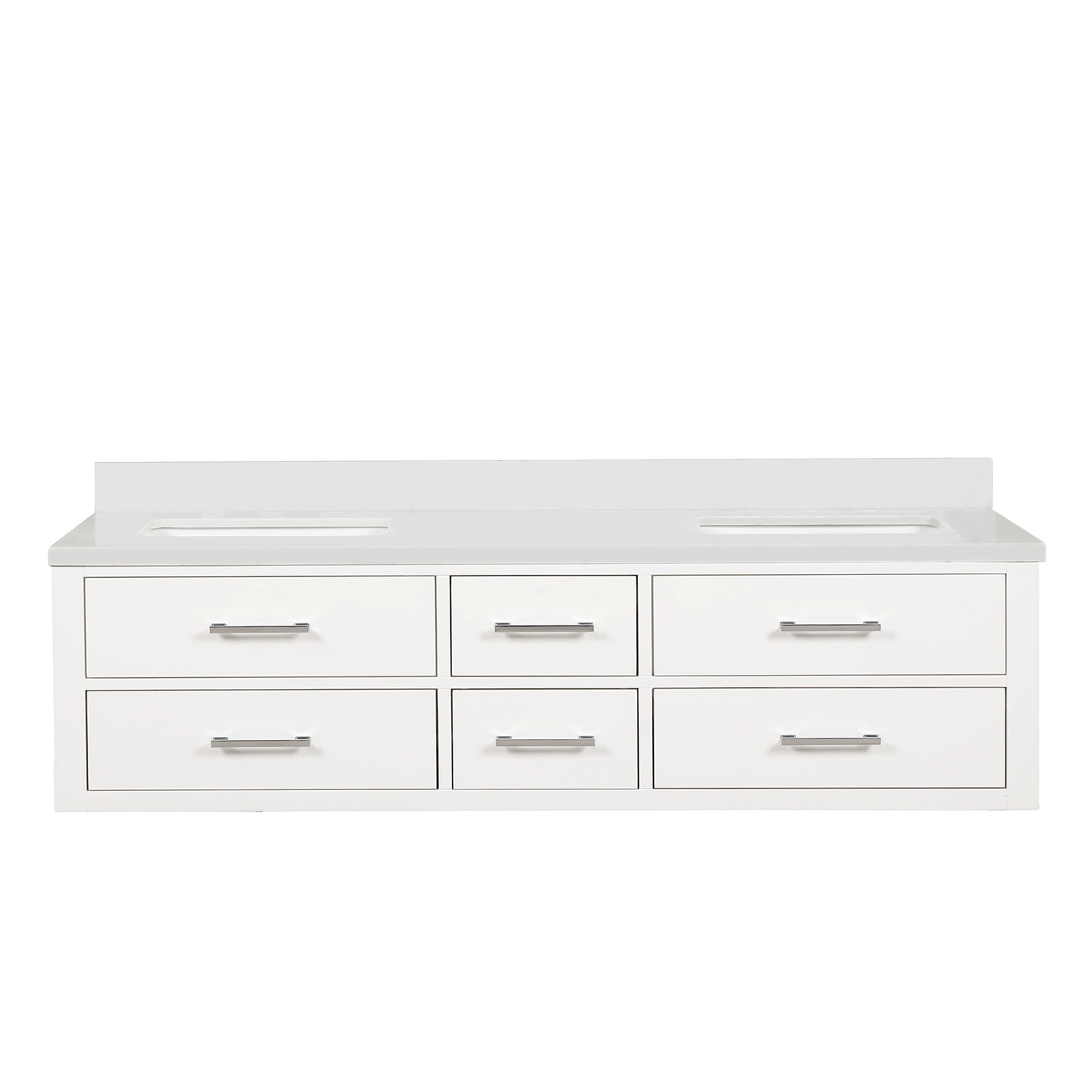 Lexora Castor 72 in W x 22 in D Double Bath Vanity