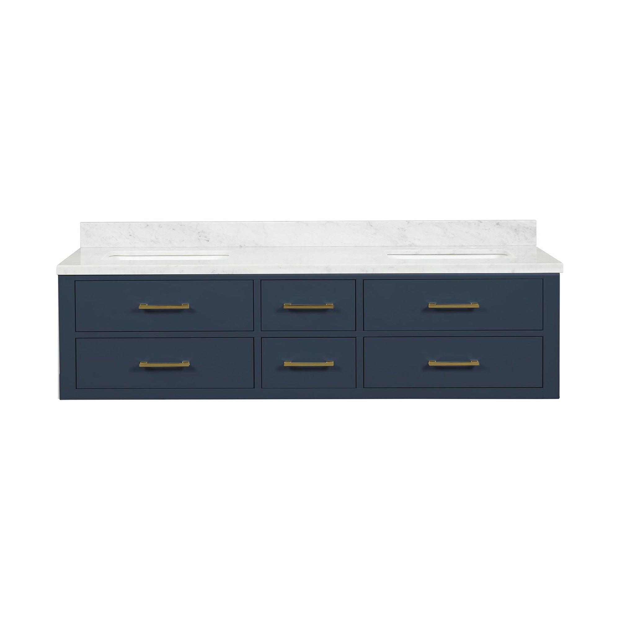 Lexora Castor 72 in W x 22 in D Double Bath Vanity