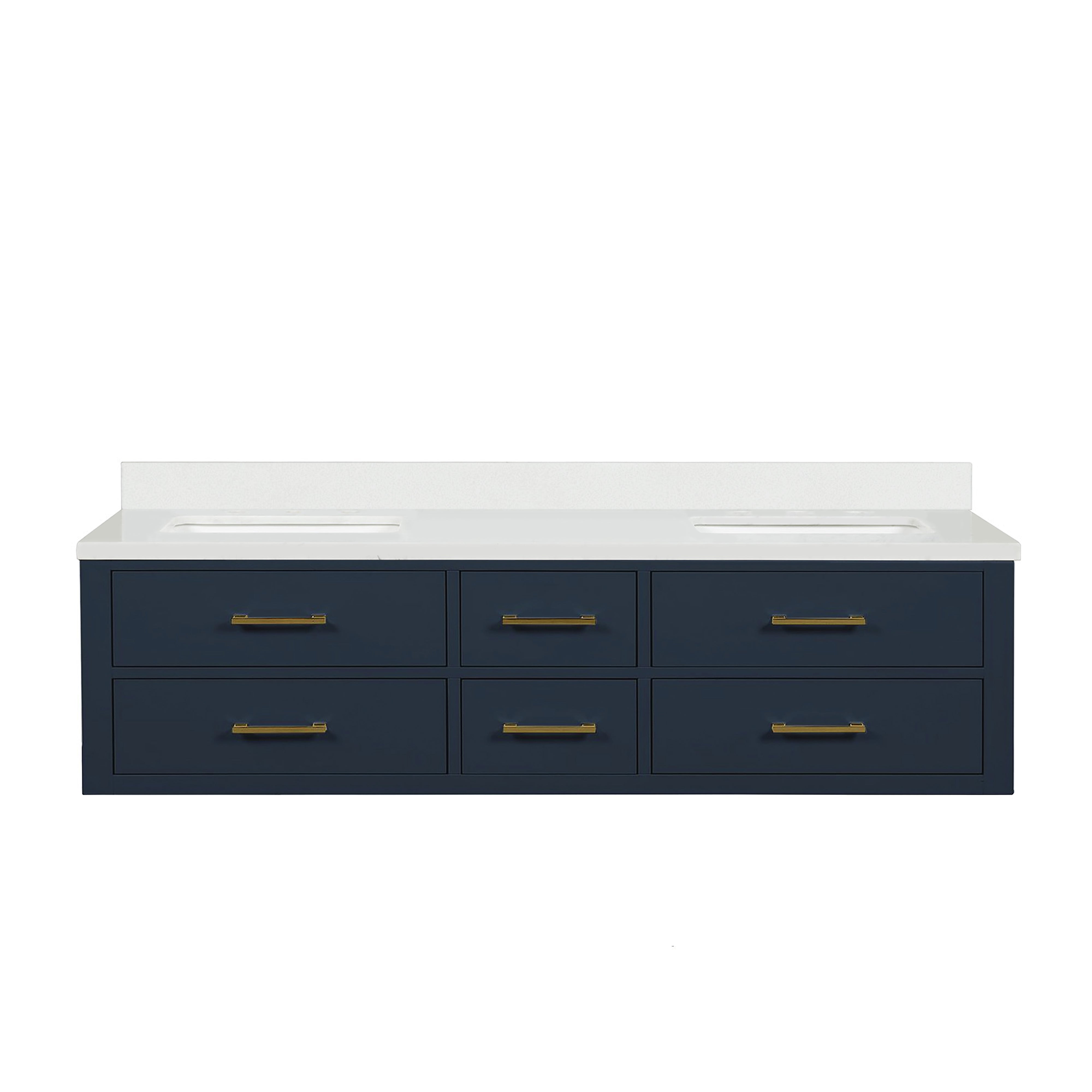 Lexora Castor 72 in W x 22 in D Double Bath Vanity