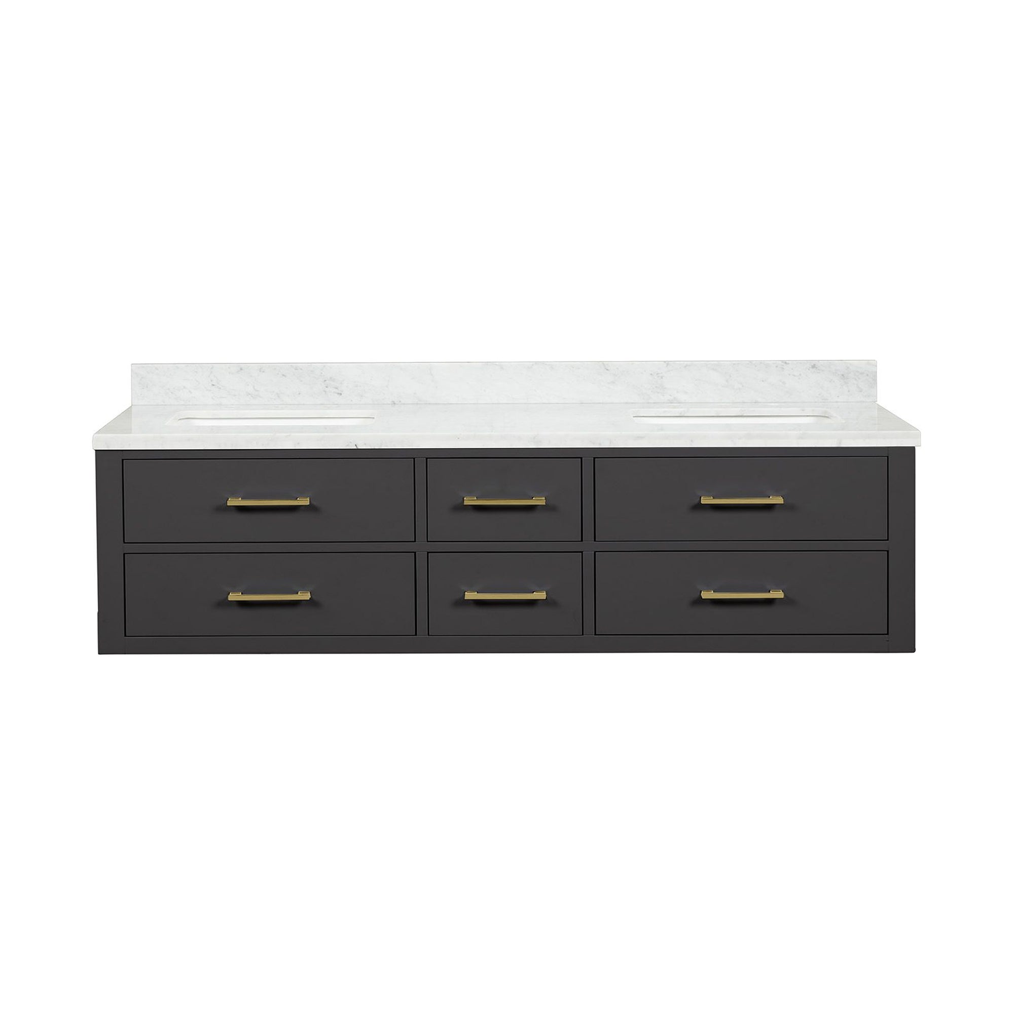 Lexora Castor 72 in W x 22 in D Double Bath Vanity