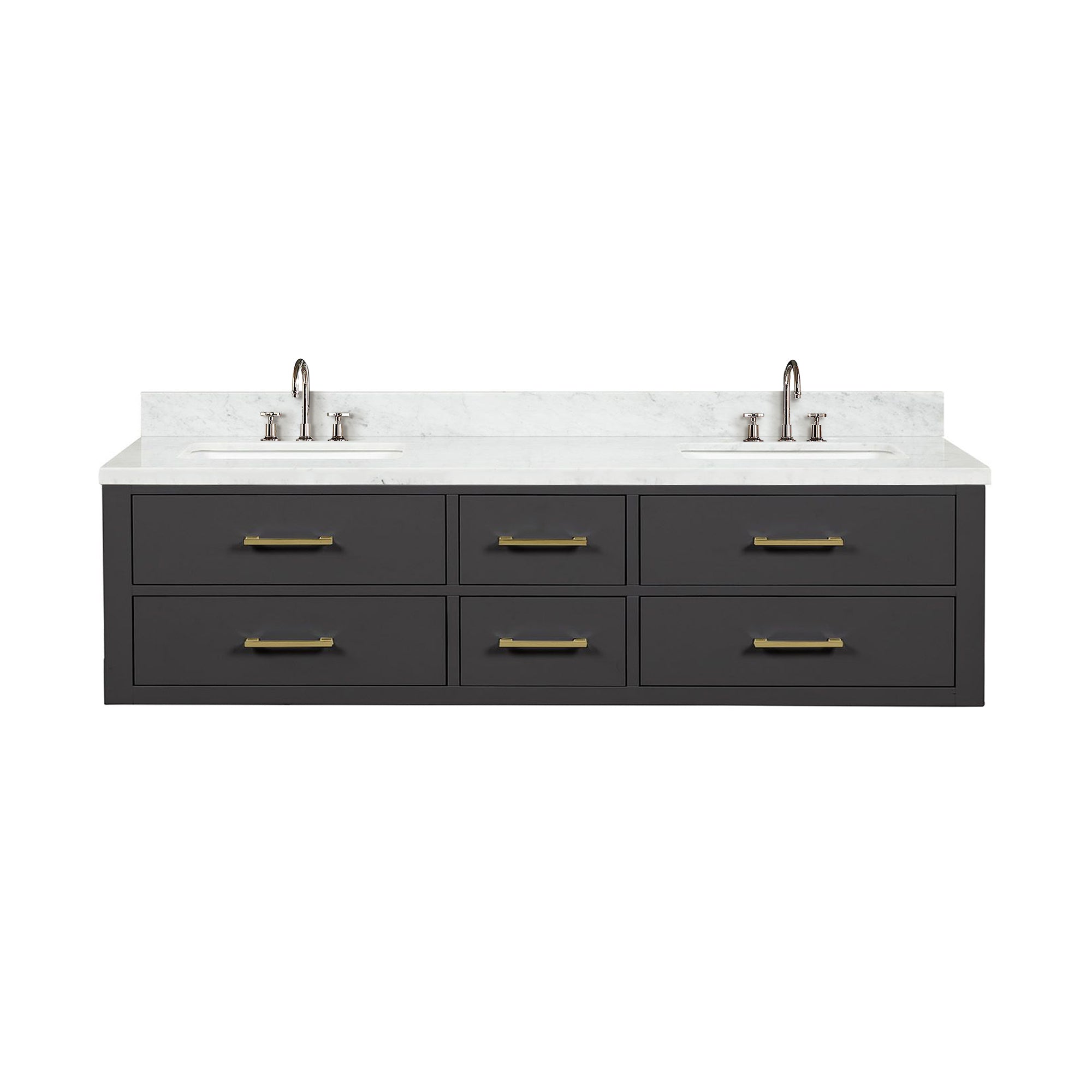 Lexora Castor 72 in W x 22 in D Double Bath Vanity