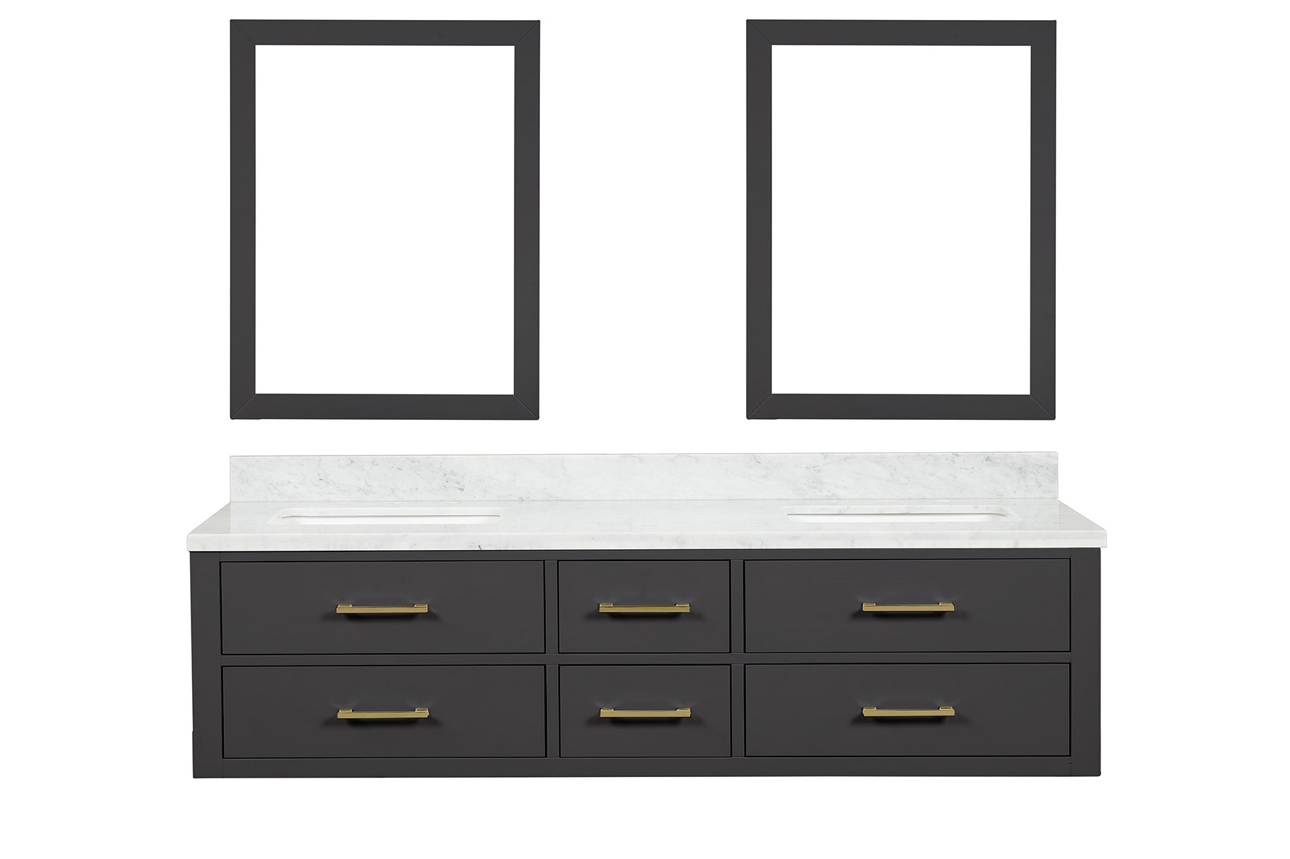Lexora Castor 72 in W x 22 in D Double Bath Vanity