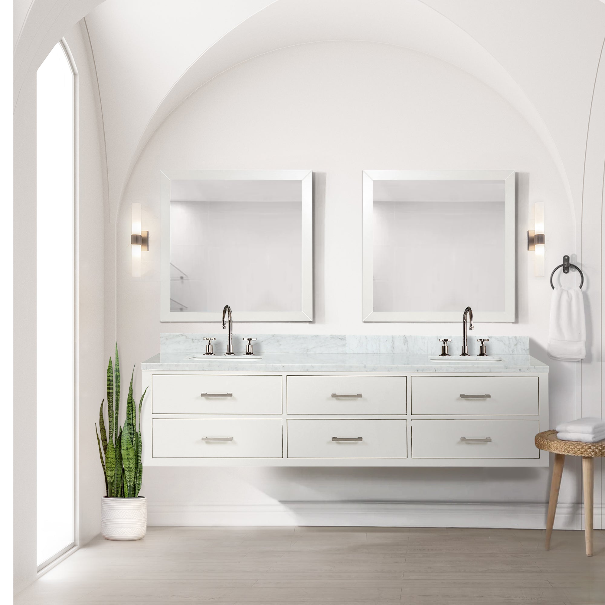 white vanity