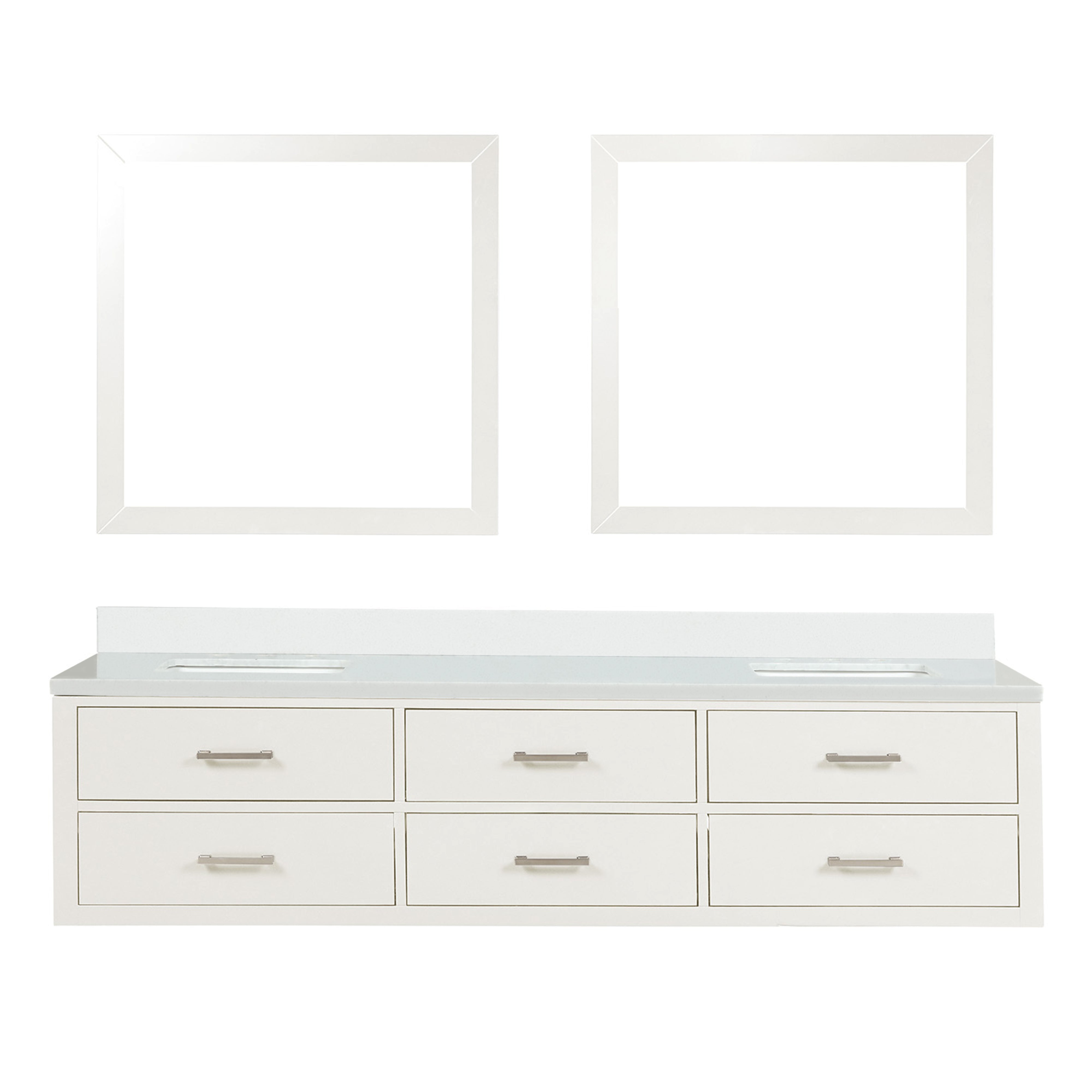 Lexora Castor 80 in W x 22 in D Double Bath Vanity