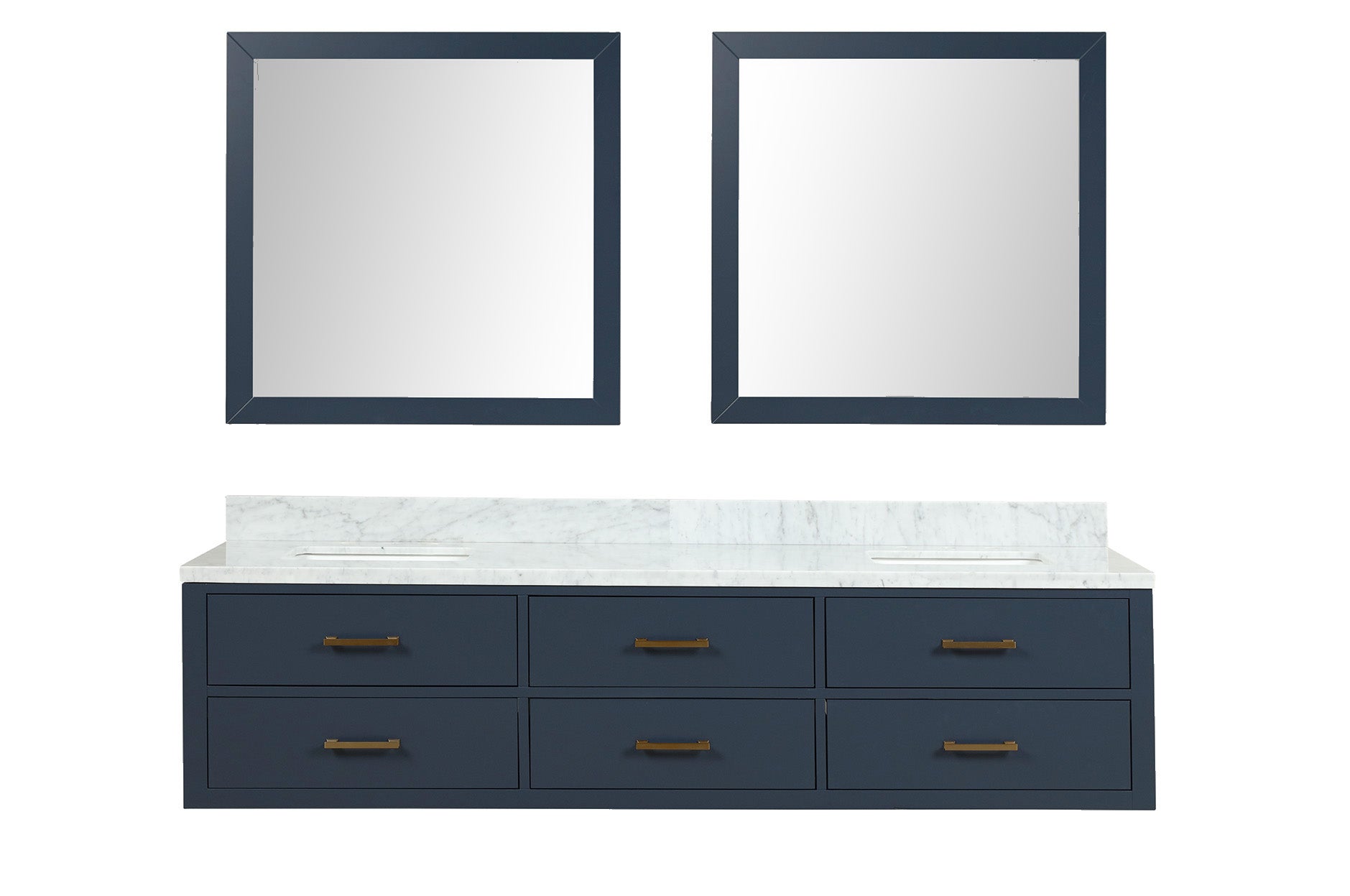 Lexora Castor 80 in W x 22 in D Double Bath Vanity