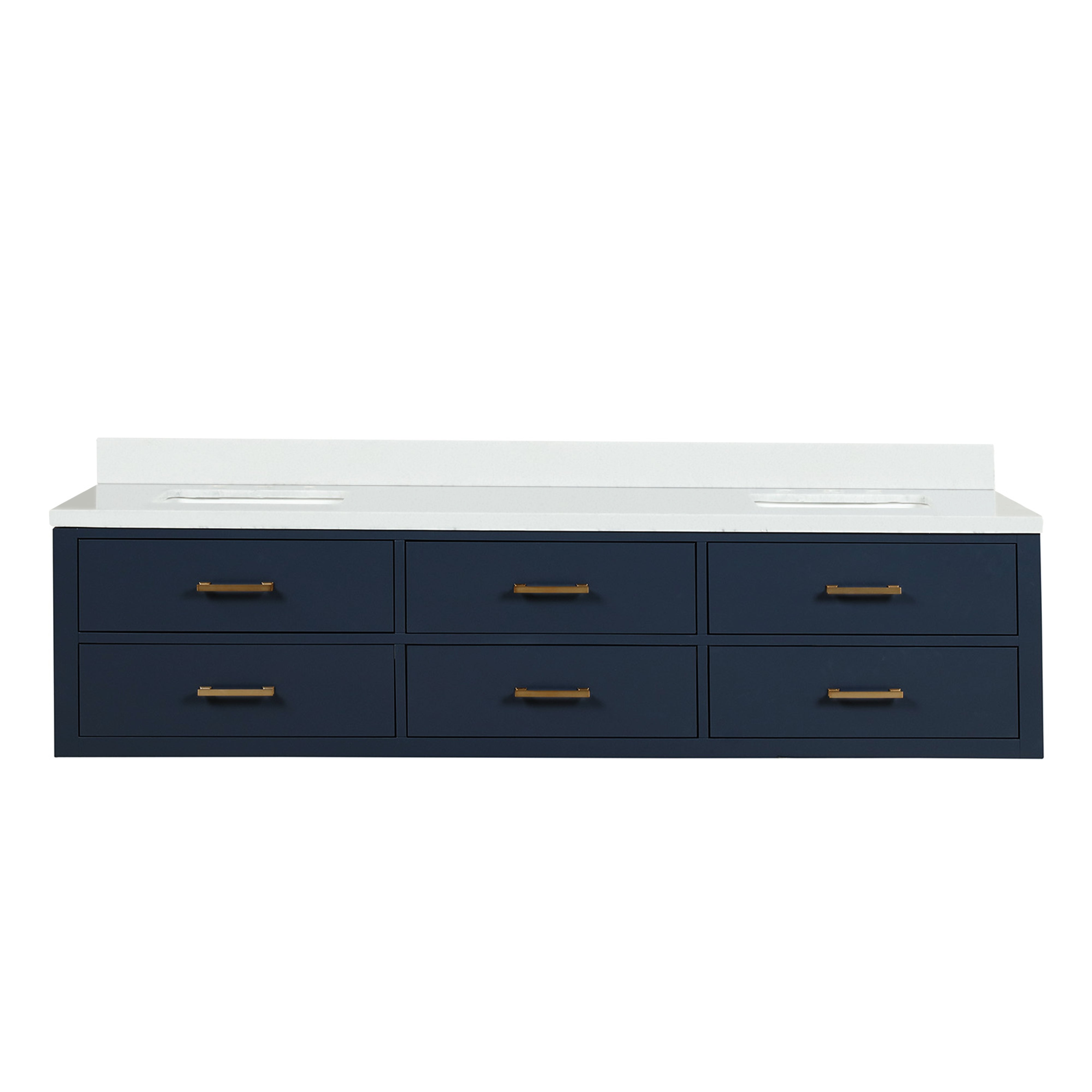 Lexora Castor 80 in W x 22 in D Double Bath Vanity