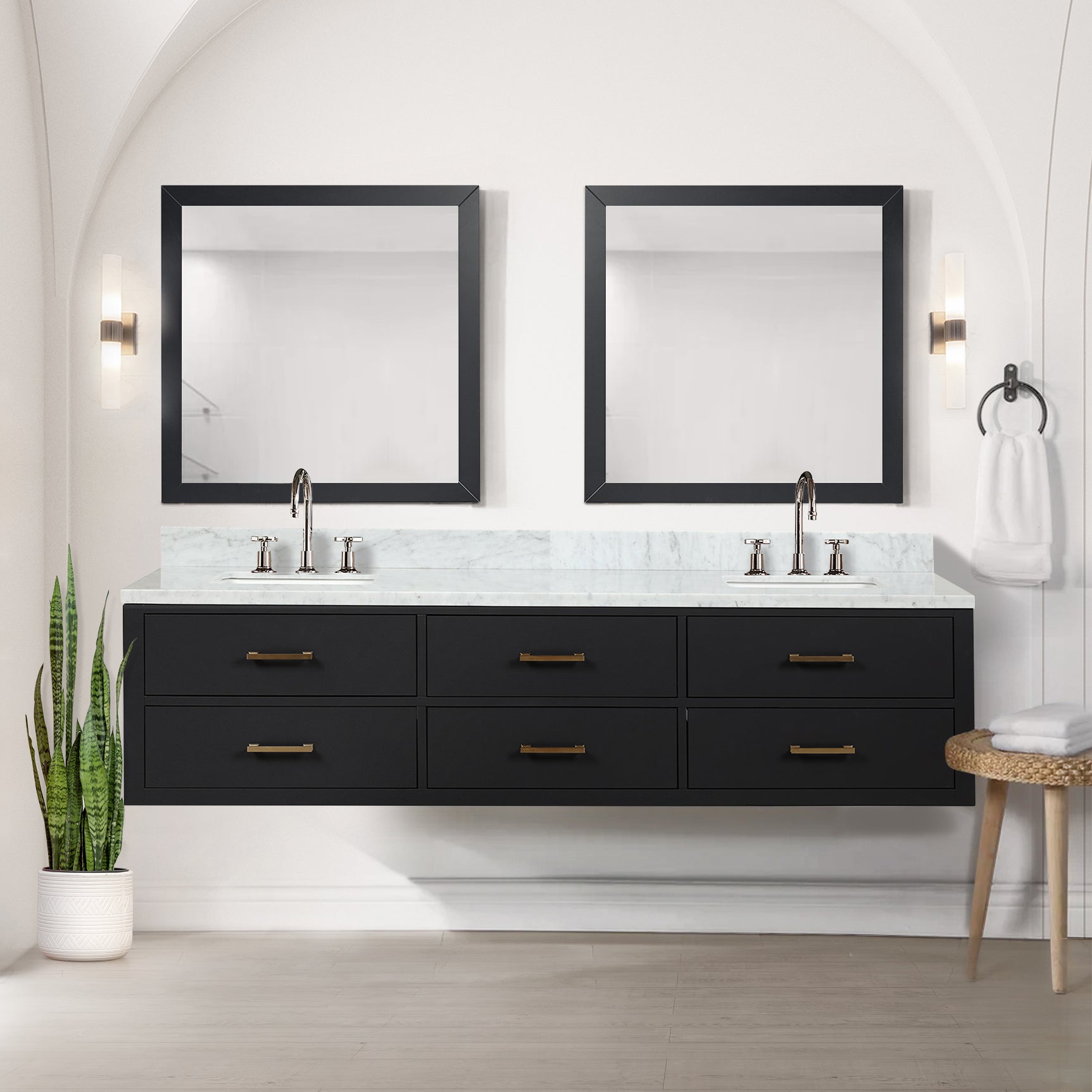 black vanity